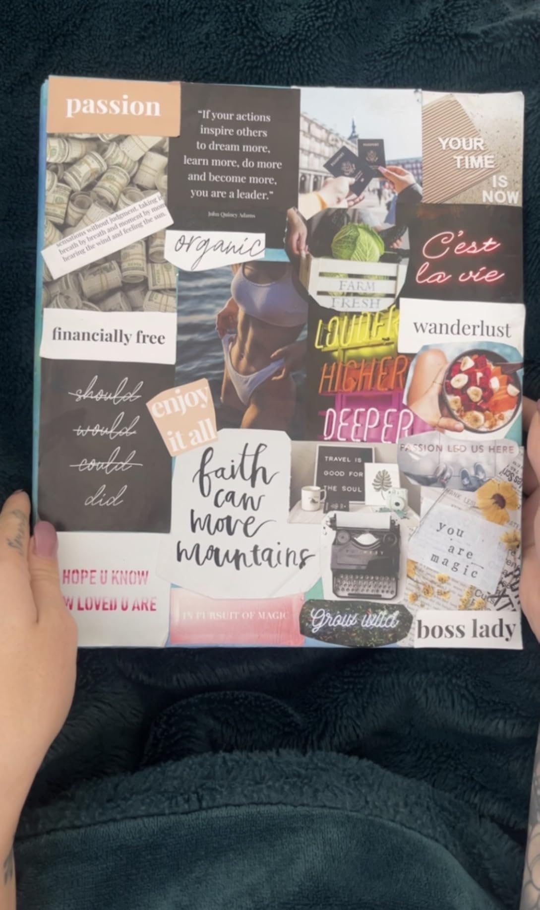 Vision Board Kit for Women - 168 Cards with Premium Pictures & Quotes, Foldable Board & Guide Book | Complete Manifestation Clip Art Craft Supplies for Adults | Original Dream Plan Do All-in-One Kit customer photo 1