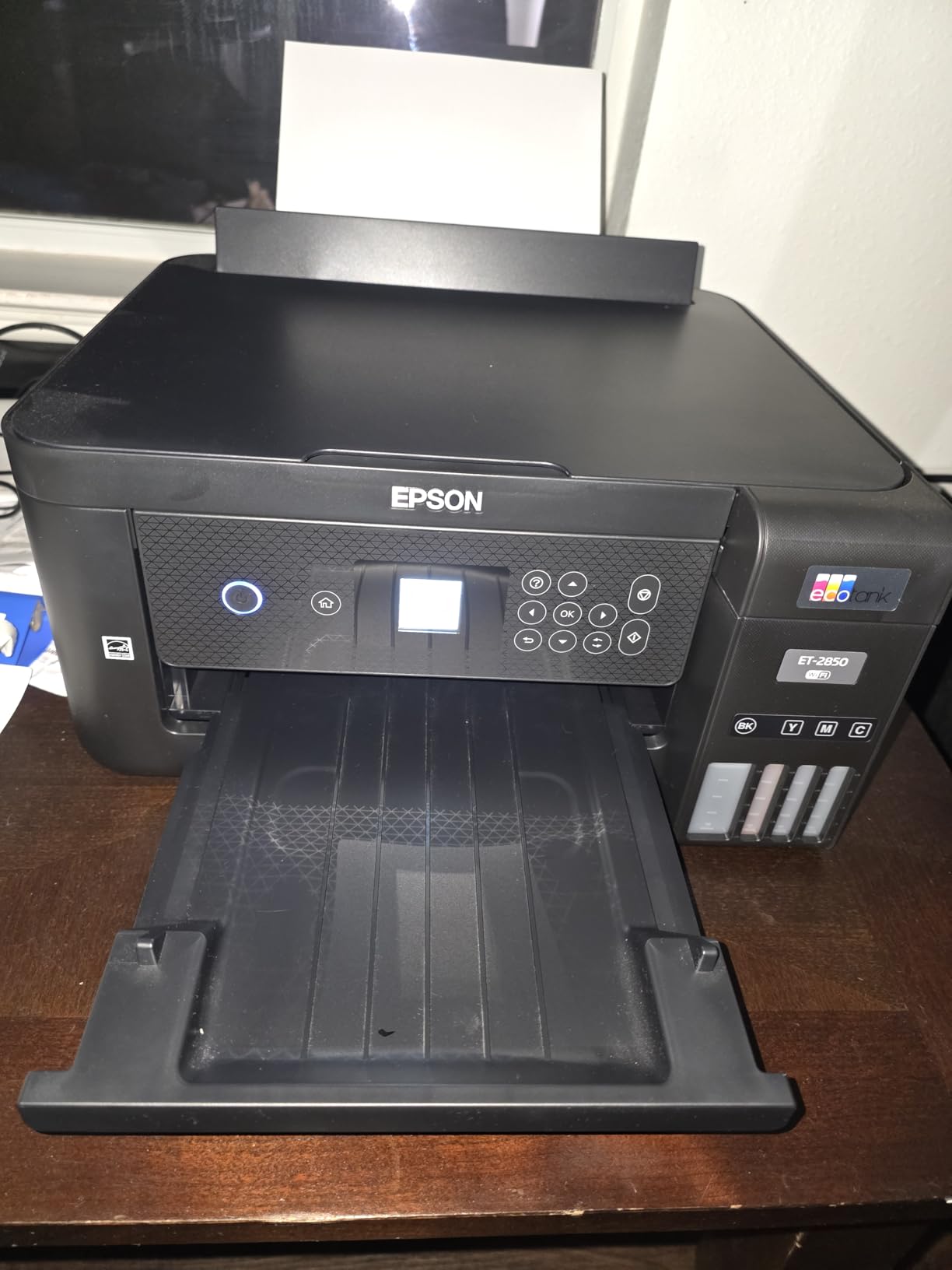 Epson EcoTank ET-2850 Wireless Color All-in-One Cartridge-Free Supertank Printer with Scan, Copy and Auto 2-Sided Printing - Black, Medium customer photo 2