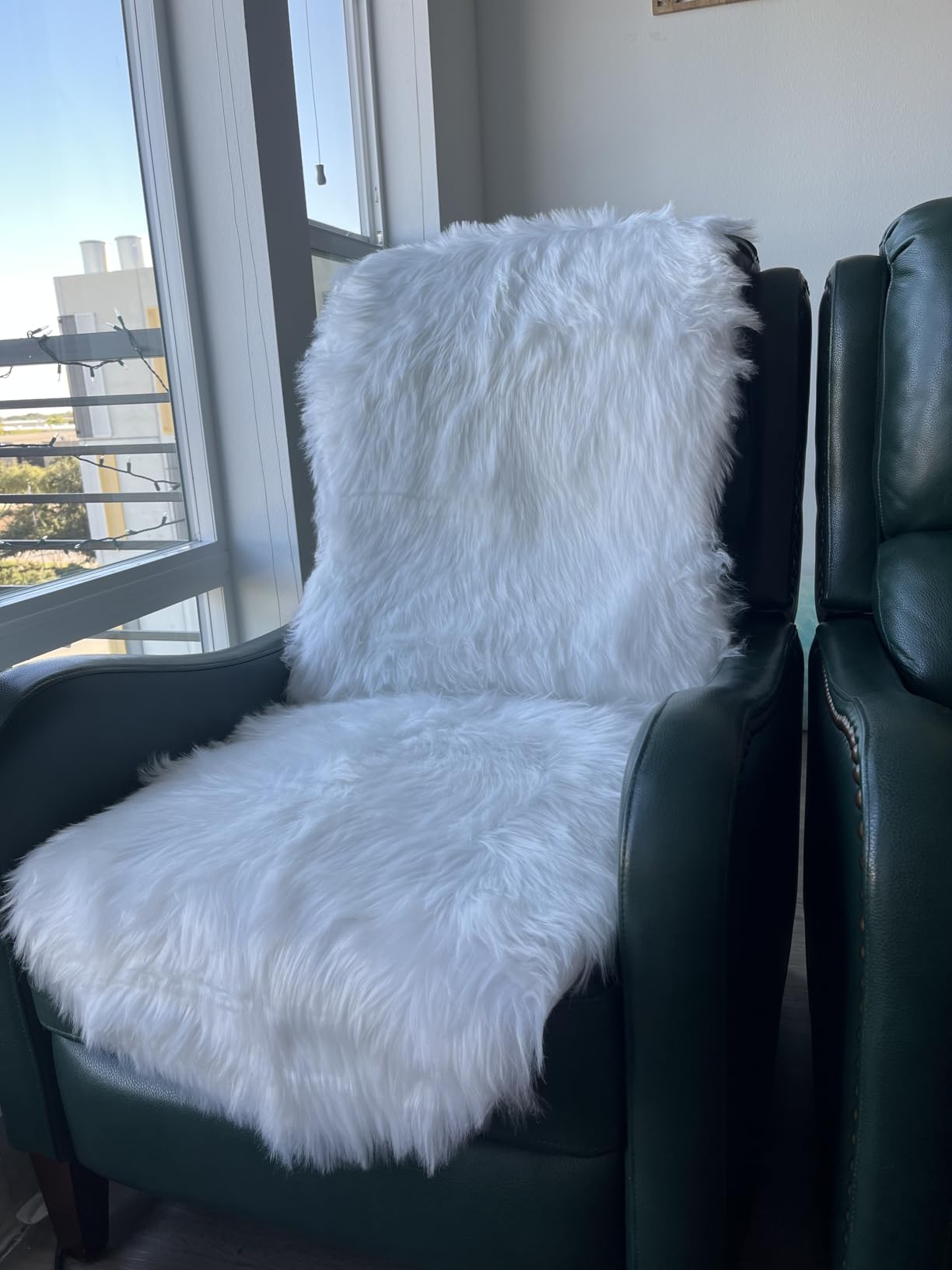 Faux Fur Rug Sheepskin Shag Fluffy Fuzzy White 2x6 ft Runner Rugs for Bedroom Bedside Bed Floor Living Room Plush High-Density Cushion Carpet Super Sofa Cover customer photo 2
