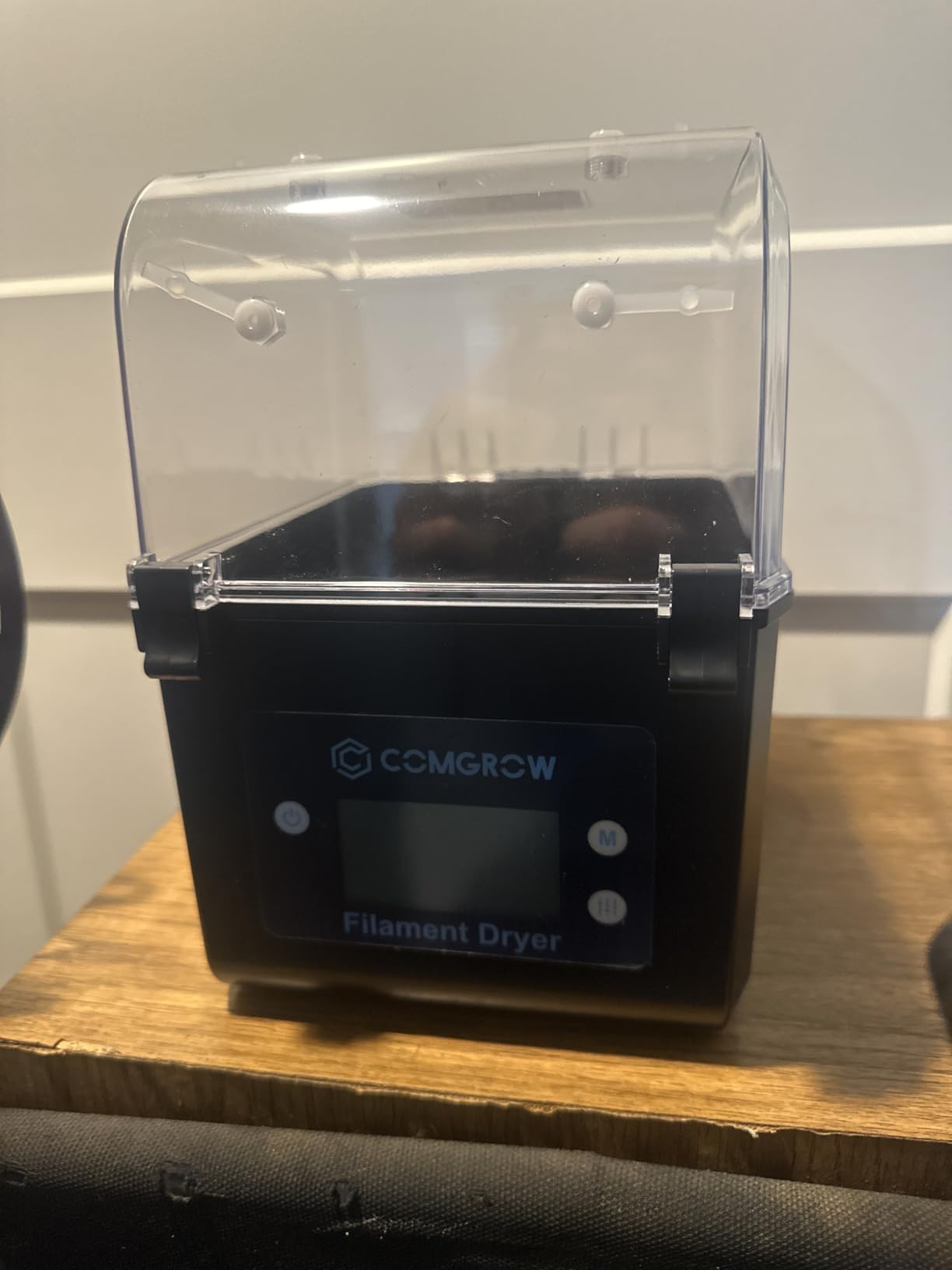 Comgrow 3D Printer Filament Dryer Box, Comgrow 3D Filament Storages, Keeping Filaments Dry During 3D Printing, Compatible with 1.75mm/2.85mm/2.85mm PLA ABS Material, Filament Dehydrator, Spool Holder customer photo 1