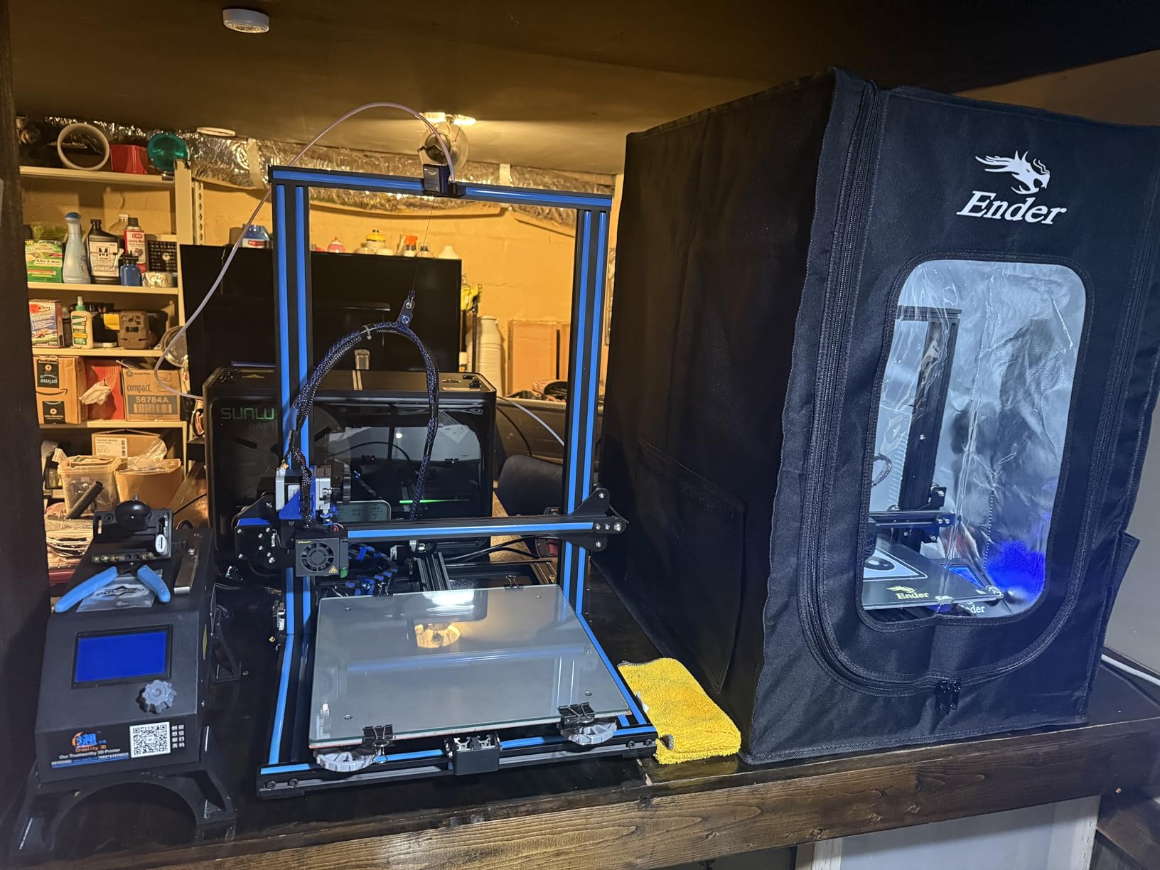 Creality 3D Printer Enclosure Fireproof and Dustproof Tent Constant Temperature Protective Cover Room for Creality Ender 3V2/Ender 3S1/Ender 3Pro/Ender 3 3D Printer customer photo 2