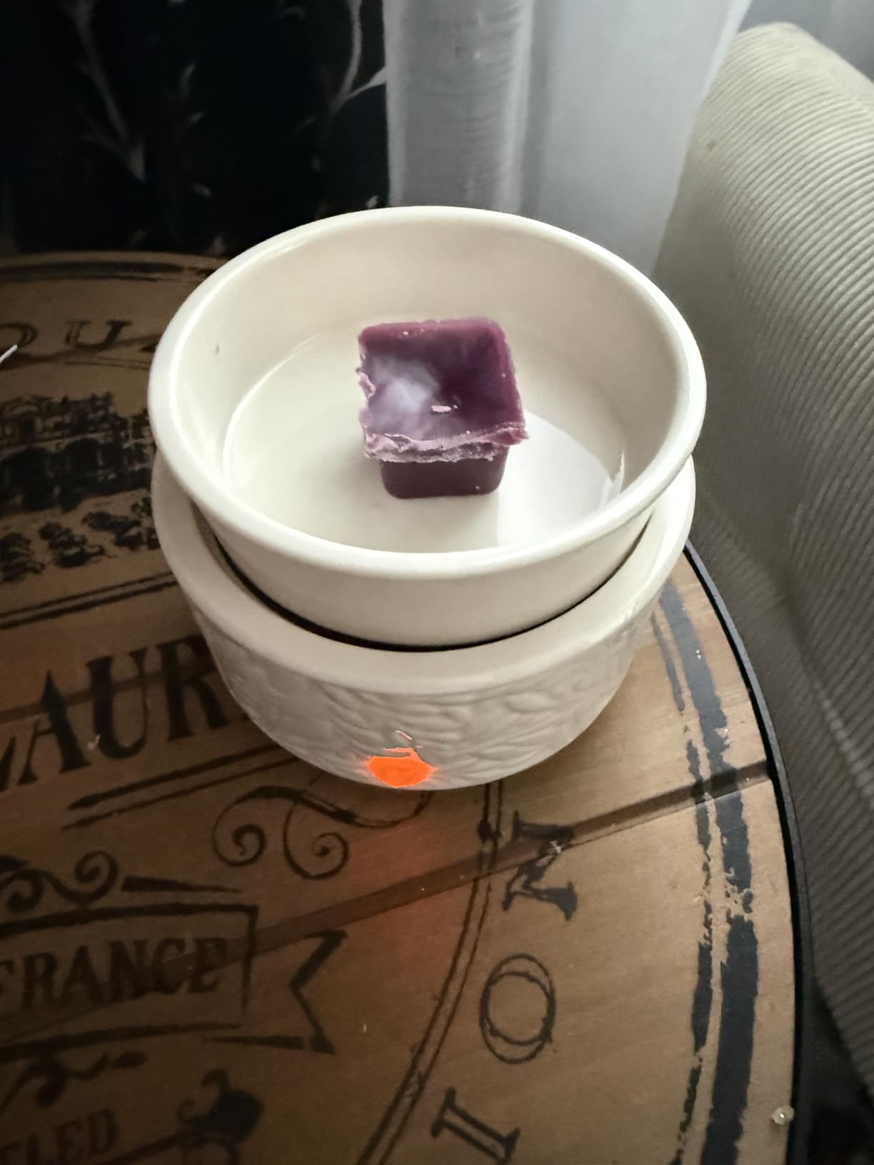 Wax Melt Warmer,Electric 3-in-1 Wax Melter,Ceramic Candle Wax Warmer Burner for Scented Waxs,Candle Warmer Scent Oil Burner Home Aromatherapy-White customer photo 1