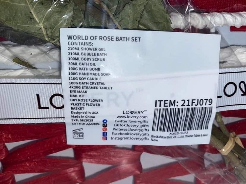 Valentines Day Gifts for Her, Red Rose Spa Gifts for Women, Bath and Body Gift Set, 35 Piece Stress Relief Spa Kit Gift Basket customer photo 1