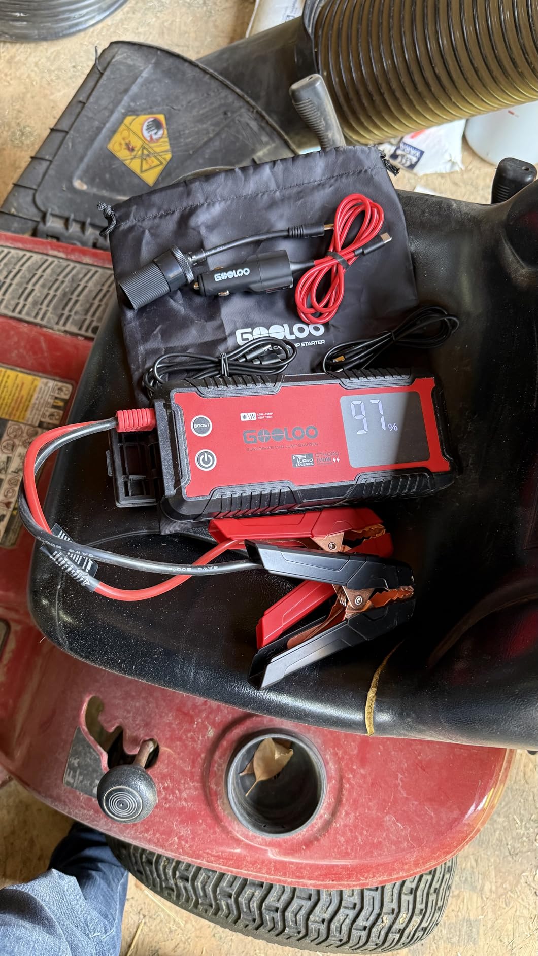 GOOLOO GT4000 Arctic Jump Starter with -40F Pre-Heating Tech for Cold-Start, 4000A 100W Two-Way Fast-Charging 12V SuperSafe Portable Battery Booster Pack, Jump Box for 10L Diesel and 12L Gas Engine customer photo 1