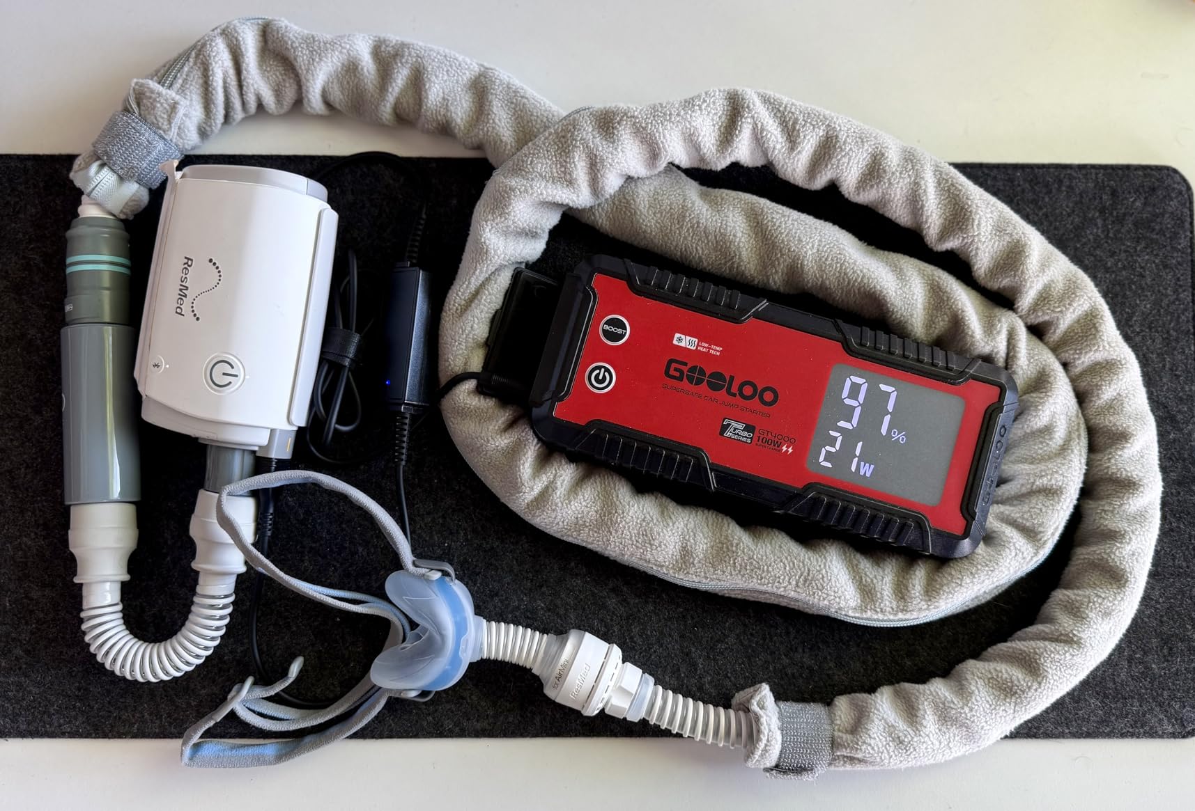 GOOLOO GT4000 Arctic Jump Starter with -40F Pre-Heating Tech for Cold-Start, 4000A 100W Two-Way Fast-Charging 12V SuperSafe Portable Battery Booster Pack, Jump Box for 10L Diesel and 12L Gas Engine customer photo 2