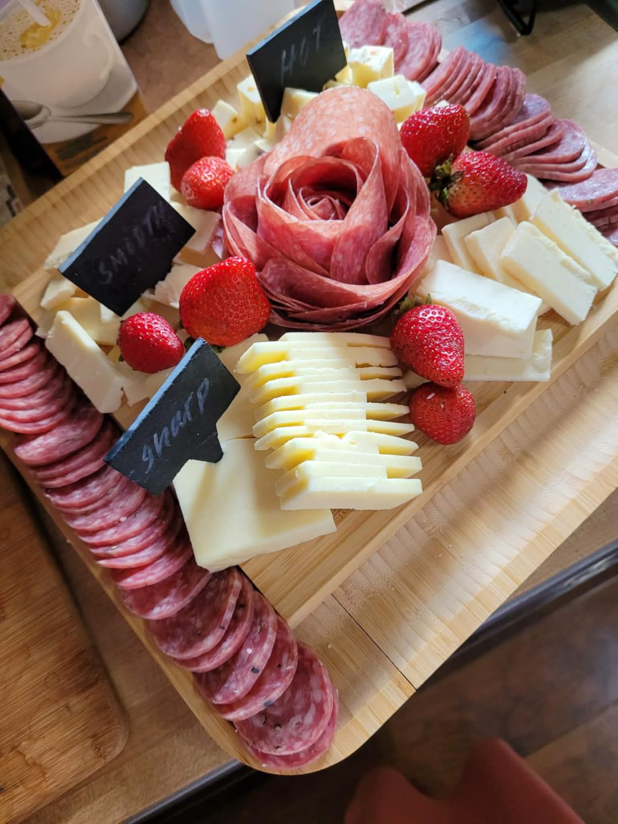 Personalized Charcuterie Board Gift Set - Custom Engraved Bamboo Cheese Board, Wedding Gift for Couple Anniversary, Housewarming, Engagement Bridal Shower, Birthday Gift for Her Him Parents Newlyweds customer photo 1