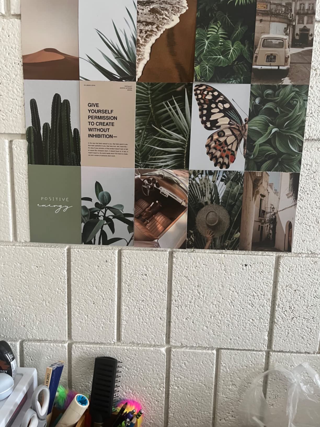 Haoran Vintage Wall Collage Kit Aesthetic Pictures,50 Pcs of 4x6 Inch,Cottagecore Room Decor for Bedroom Aesthetic, Posters for Room Aesthetic, Cute Trendy Boho Wall Decor for Teen Girls,Photo Pictures Dorm Wall Art customer photo 2