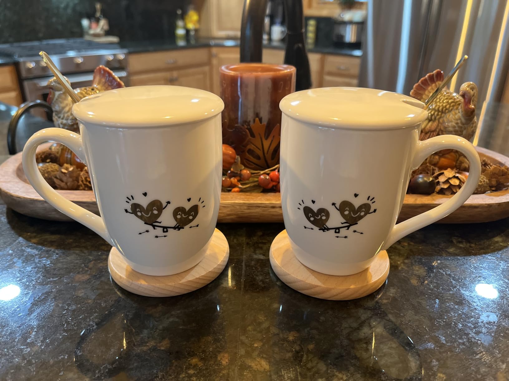 AW BRIDAL Ceramic Engagement Gifts For Couples Newly Engaged Unique Coffee Mugs Set Of 2, 12 Oz| Bachelorette Bridal Shower Gift For Bride, Anniversary Wedding Gifts For Couple Housewarming Gift Ideas customer photo 2