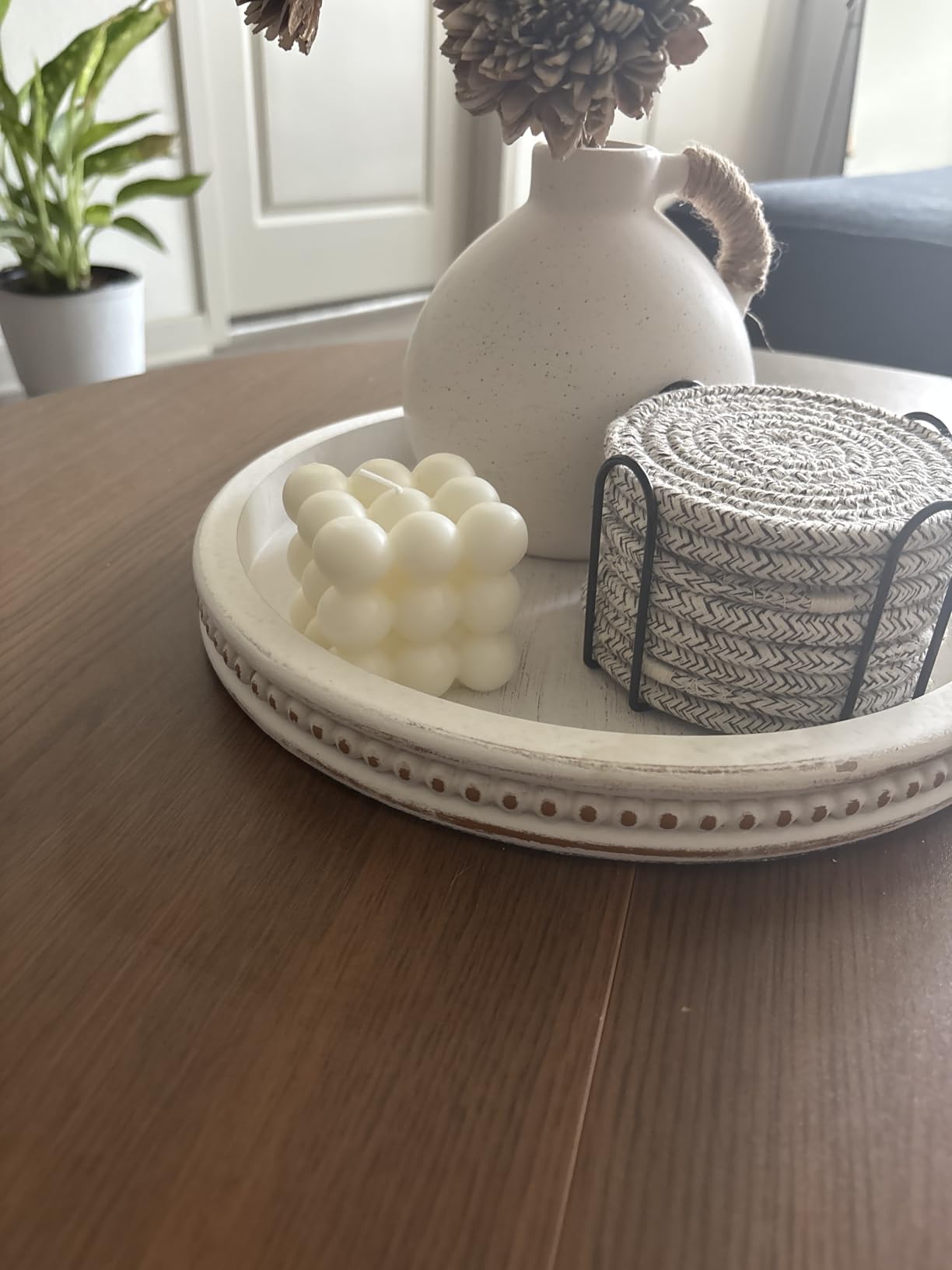 Scented Bubble Cube Candles for Home, 5.4 oz Soy Wax Aromatherapy Candle, Aesthetic Room Decor Cute Danish Pastel Large Decorative Shaped Candles Gifts - Freesia customer photo 2