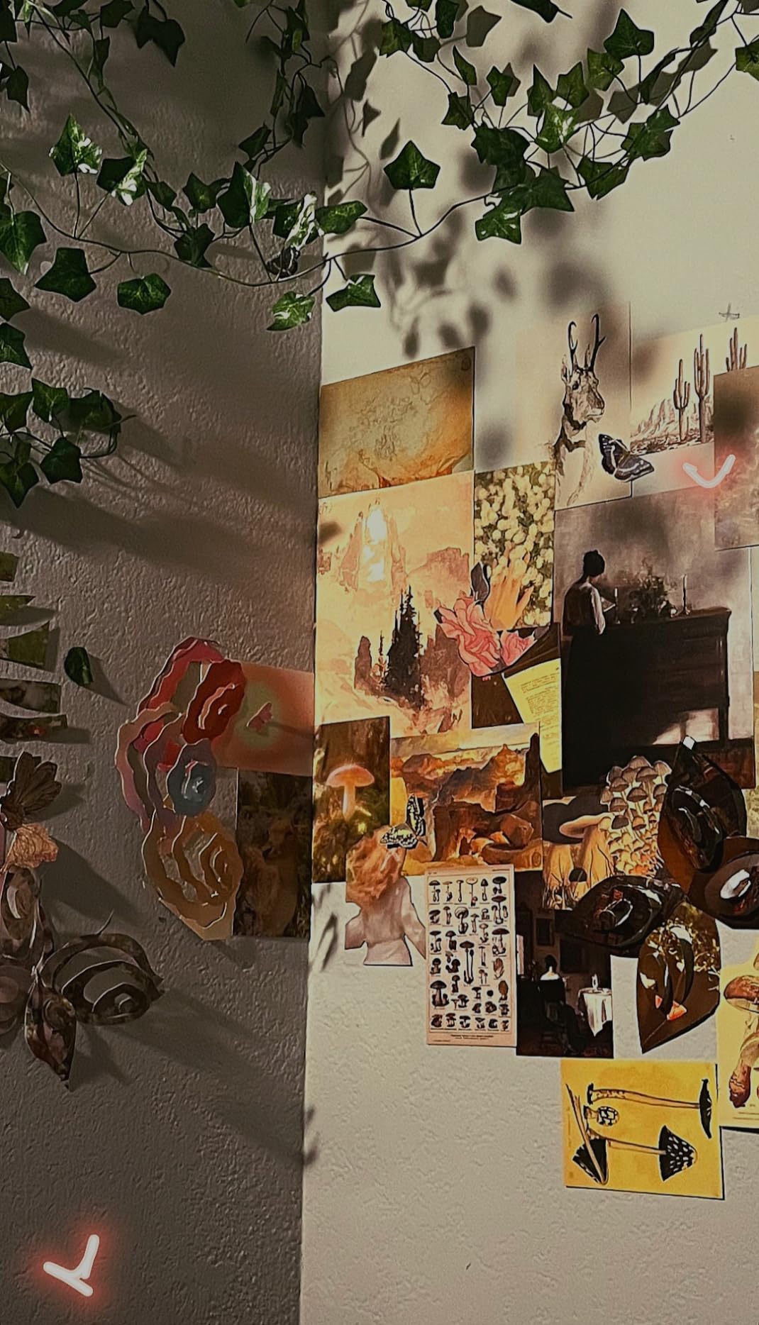 Containlol 60 Pcs Vintage Wall Collage Kit Maximalist Paintings Art Prints Botanical Illustration Tarot Aesthetic Vintage Prints Cards Photo Wall Collection Aesthetic Collage Dorm Bedroom Decor customer photo 1