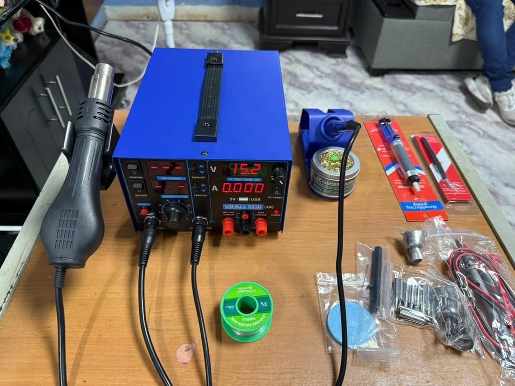 ATTEN ST-862D Lead-free Hot Air Gun Soldering Station Intelligent Digital Display 1000W ST862D Rework Station For PCB Chip Soldering Repair customer photo 2