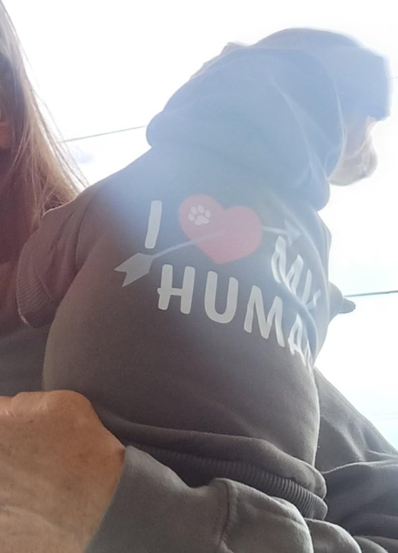 I Heart My Dog & Human Matching Hoodies - Soft Pet & Owner Sweatshirt Set - Premium Gift for Holidays customer photo 1