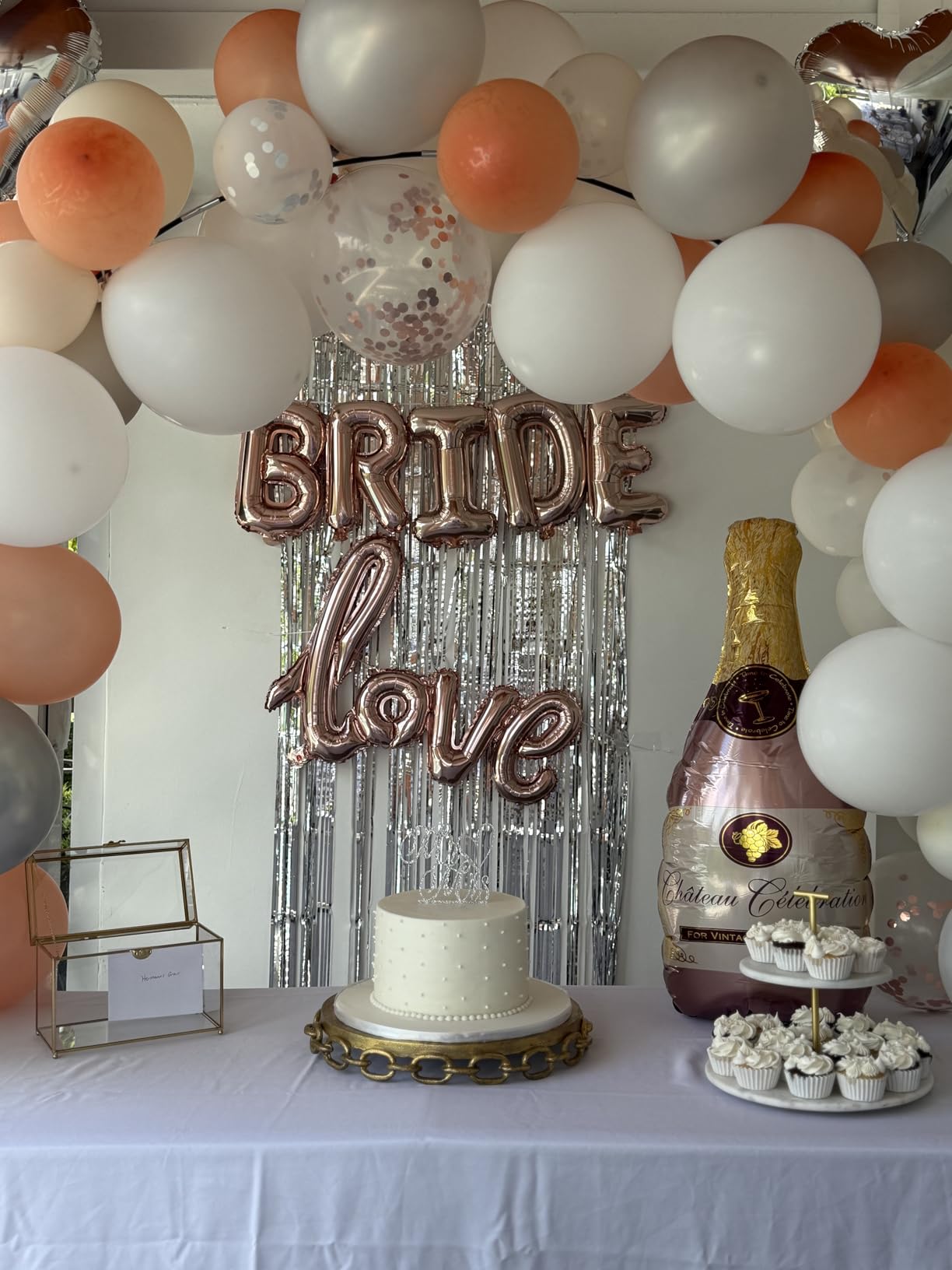 Bachelorettesy 28pc Bachelorette Party Decorations Kit for Bride to Be, Bridal Shower Decorations, Engagement Party - Balloons, Sash, Foil Backdrop Curtain (Purple) customer photo 1