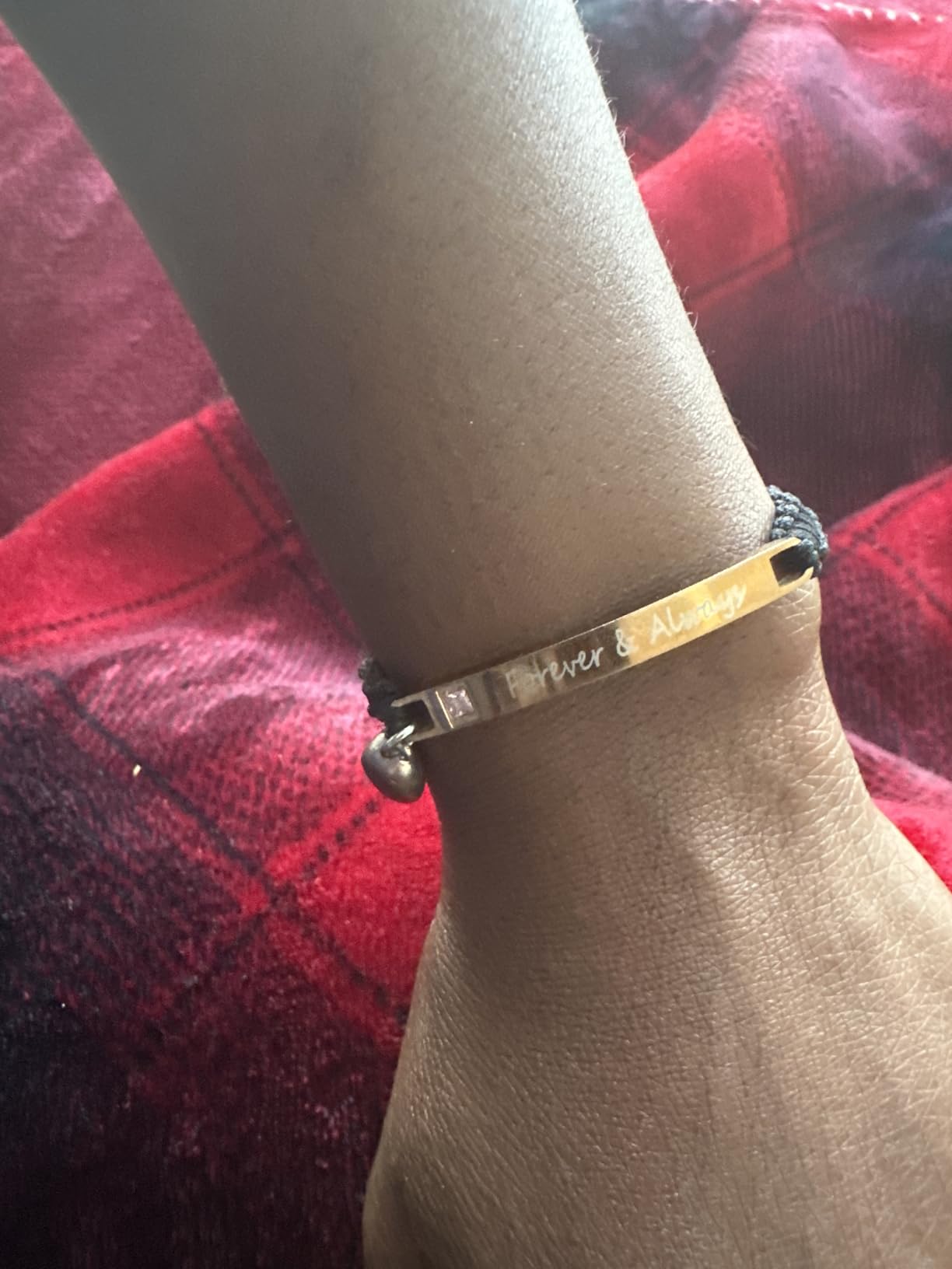 MEALGUET Personalized Couple Bracelet - Custom Name Matching Relationship Bracelet Set customer photo 1