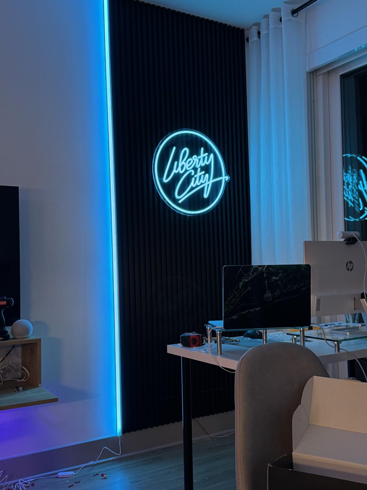 Custom Neon Signs,Personalized Dimmable LED Neon Signs for Family Birthday Bar Wedding Party Night Light&Company Logo or Business Signs, Birthday Gift Name Neon Lights customer photo 2