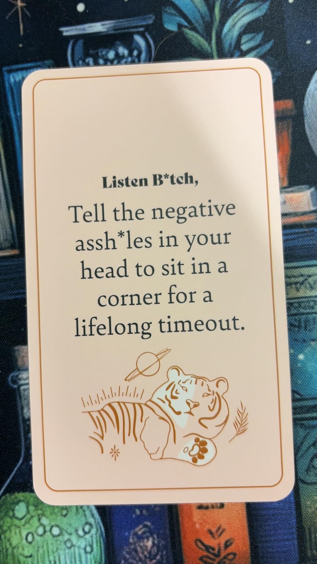Affirmation Cards | 50 Daily Affirmations to Remind You Who The F*ck You Are customer photo 1