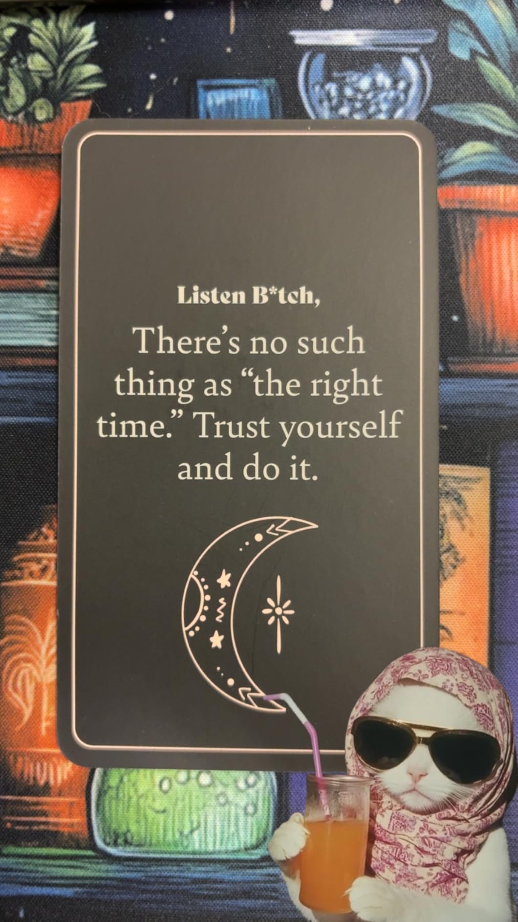 Affirmation Cards | 50 Daily Affirmations to Remind You Who The F*ck You Are customer photo 2