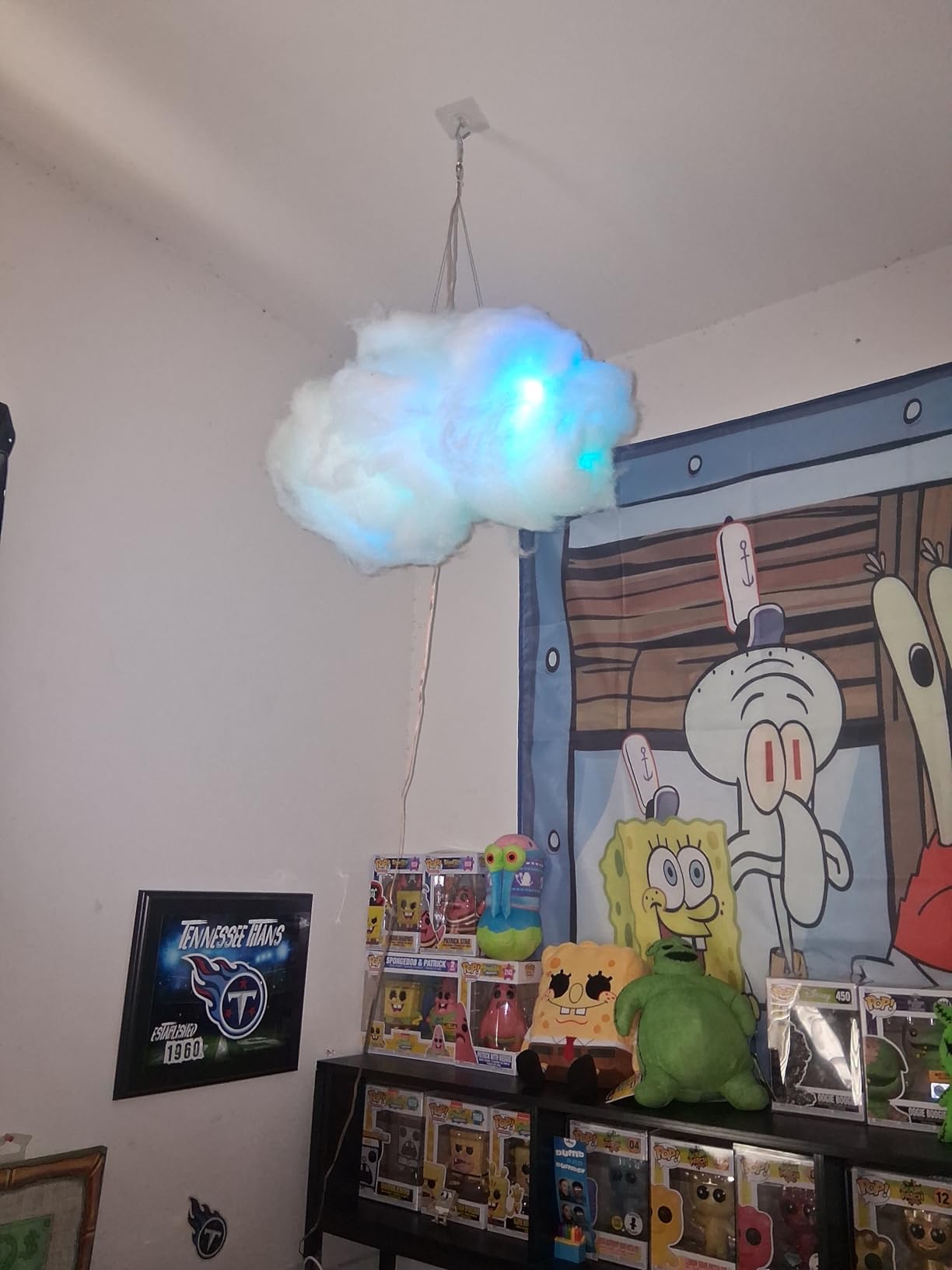 3D Big Cloud lightning Light Kit Music Sync Warm White Multicolor lightning Changing Strip Lights 360 Degree Wireless Remote APP NO DIY Coolest Decorations for Adults and Kids Indoor Home Bedroom customer photo 1