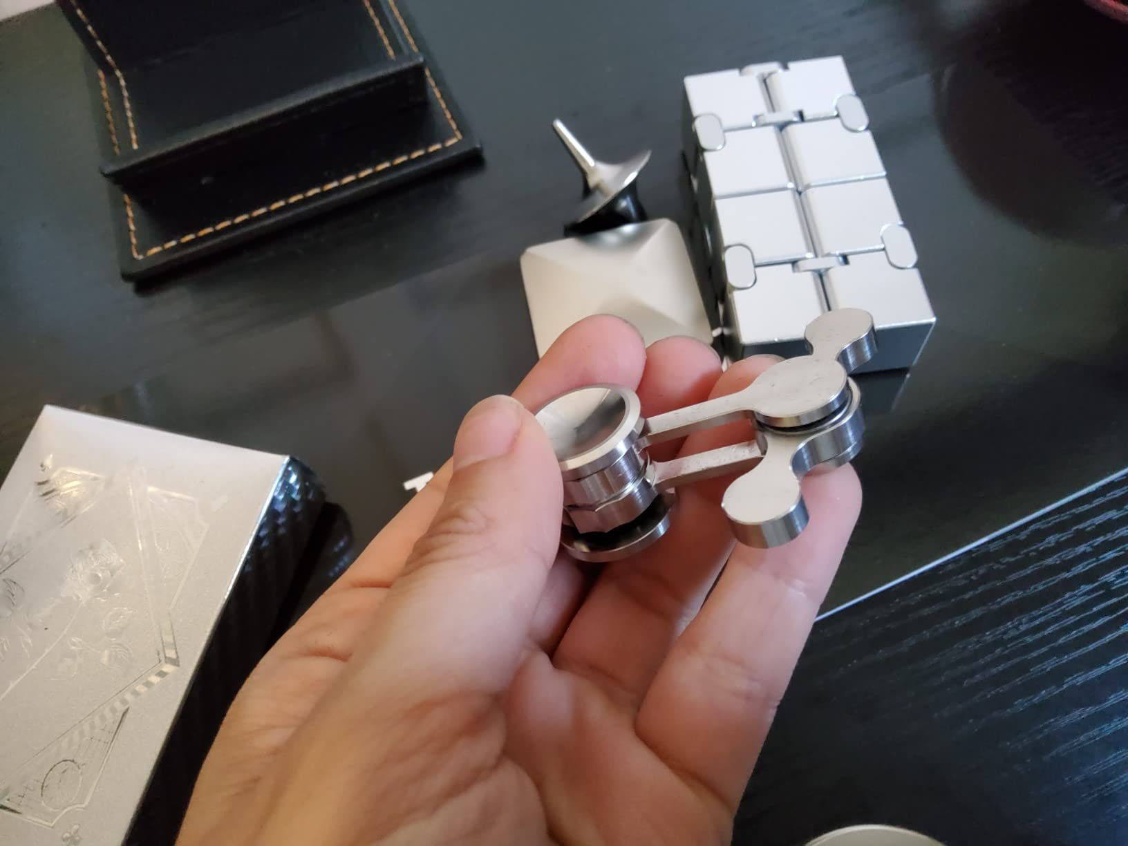 The Executive Fidget Set™ - Luxury Metal Desk Toys for Adults | Premium Stress Relief & Executive Office Gift customer photo 2