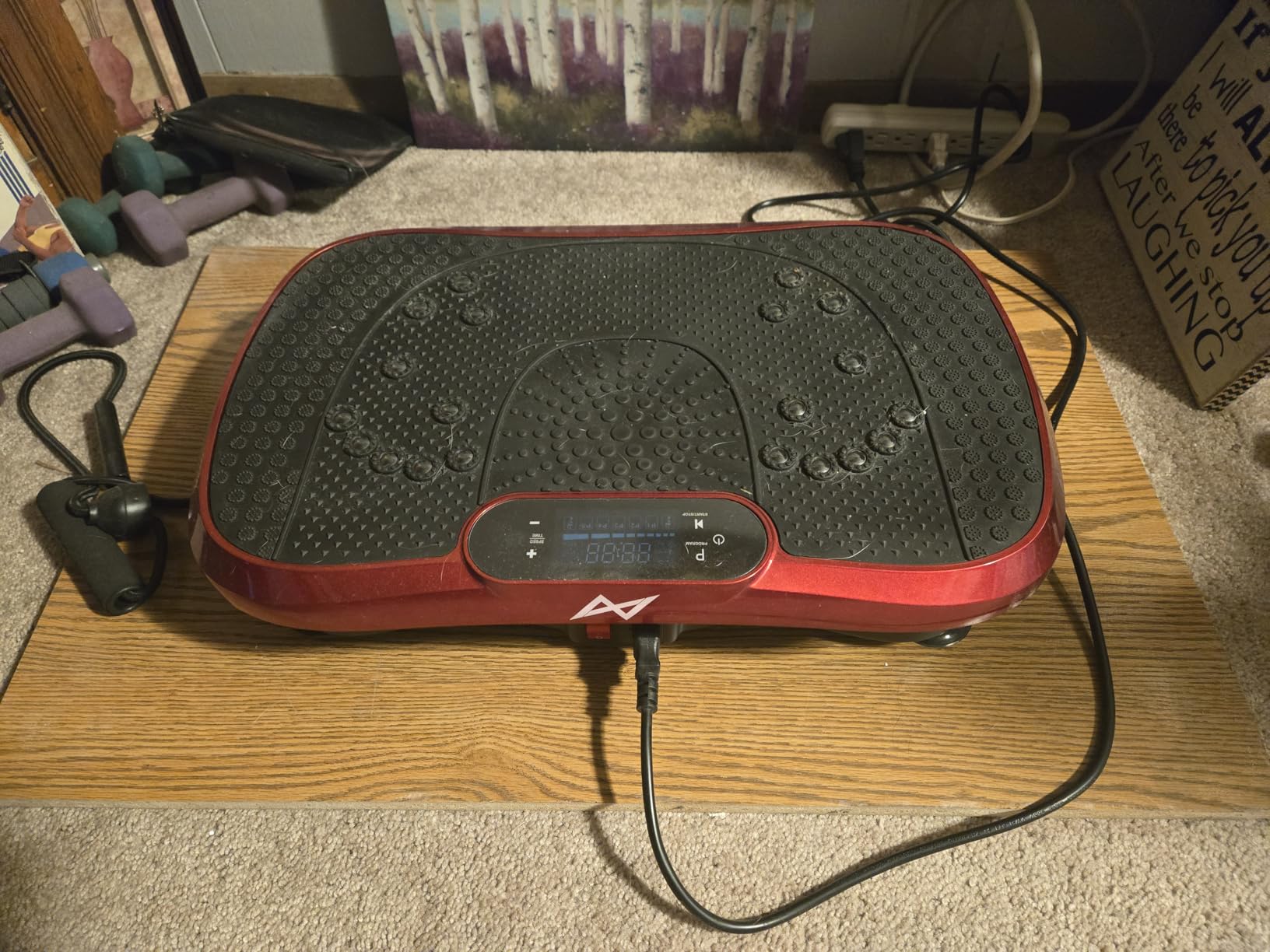 AXV Vibration Plate Fitness Platform Exercise Machine Vibrating Shaking Full Body Shaker Workout Vibrate Stand Shake Board Sport for Weight Loss Fat Burner for Gym Home Office customer photo 2