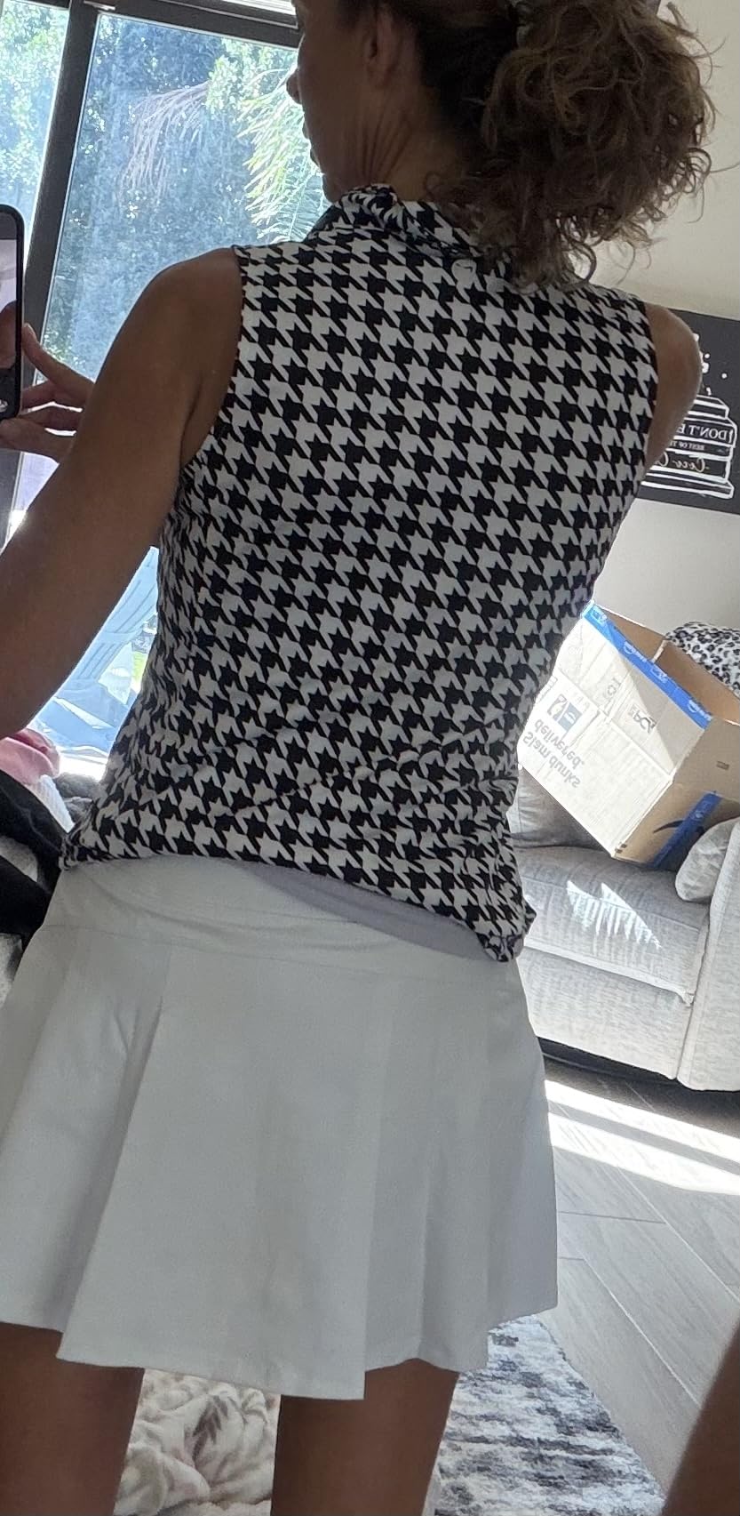 Women Tennis Skirt Golf Skorts Athletic High Waisted with Pockets Inner Shorts Sport Workout Pleated Pickleball customer photo 2