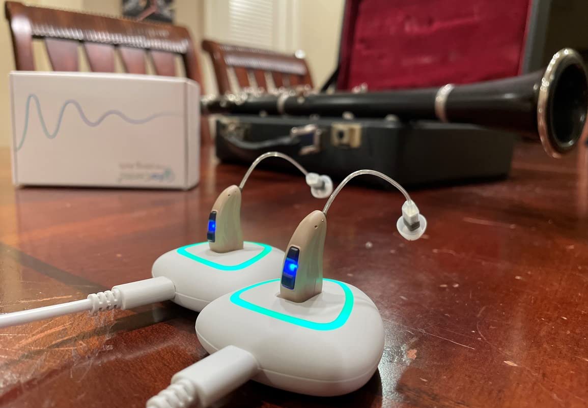 [Crystal Clear] EarCentric Rechargeable hearing aids for seniors with noise cancellation, invisible receiver in canal Hearing Loss, Personal sound amplifier | EarCentric-RIE400-Pair customer photo 1