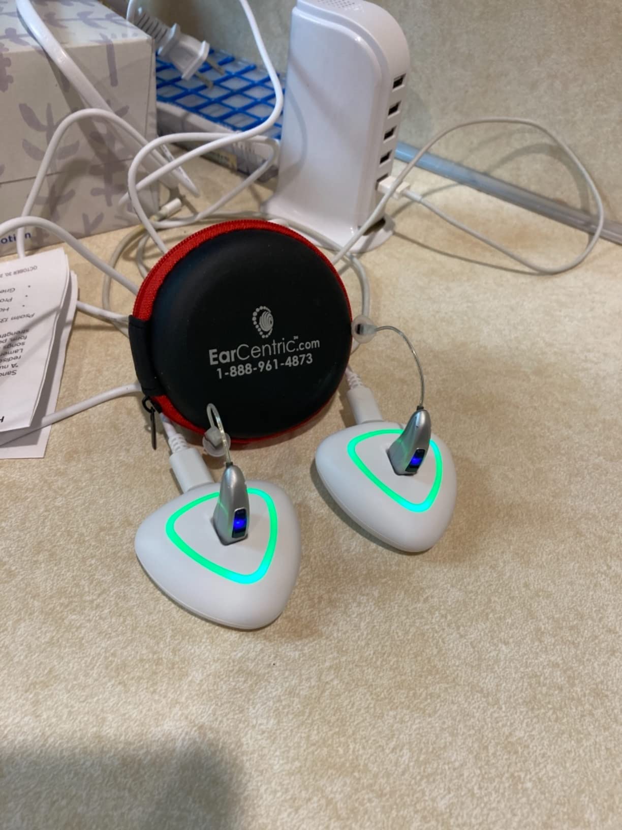 [Crystal Clear] EarCentric Rechargeable hearing aids for seniors with noise cancellation, invisible receiver in canal Hearing Loss, Personal sound amplifier | EarCentric-RIE400-Pair customer photo 2