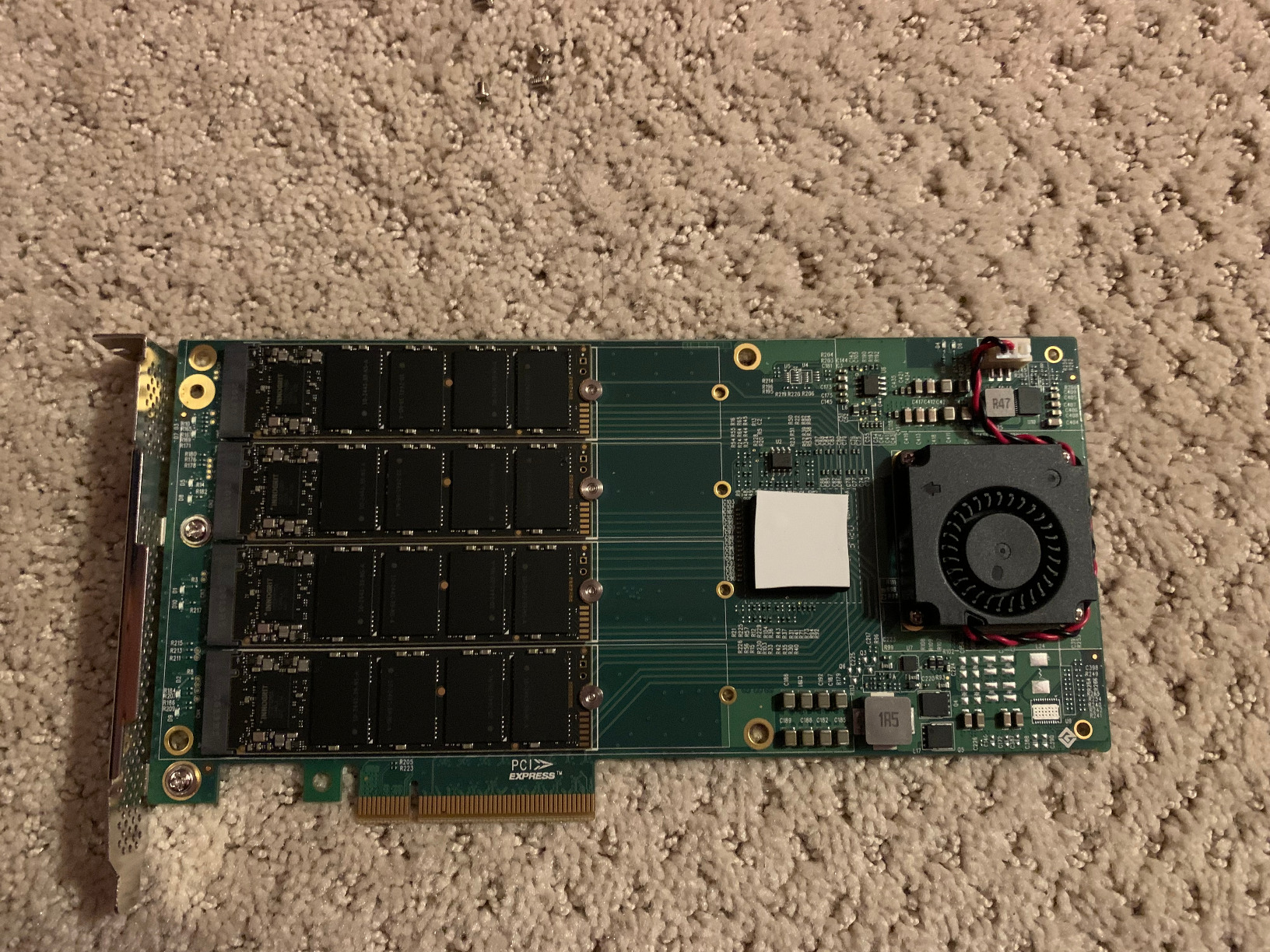10Gtek Dual M.2 NVMe SSD Adapter Card - PCIe 3.0 x8 Slot (M-Key), Supports 2X NVMe Drives via Bifurcation | Requires BIOS Split Support | High-Speed Storage Expansion for Desktop PCs customer photo 1