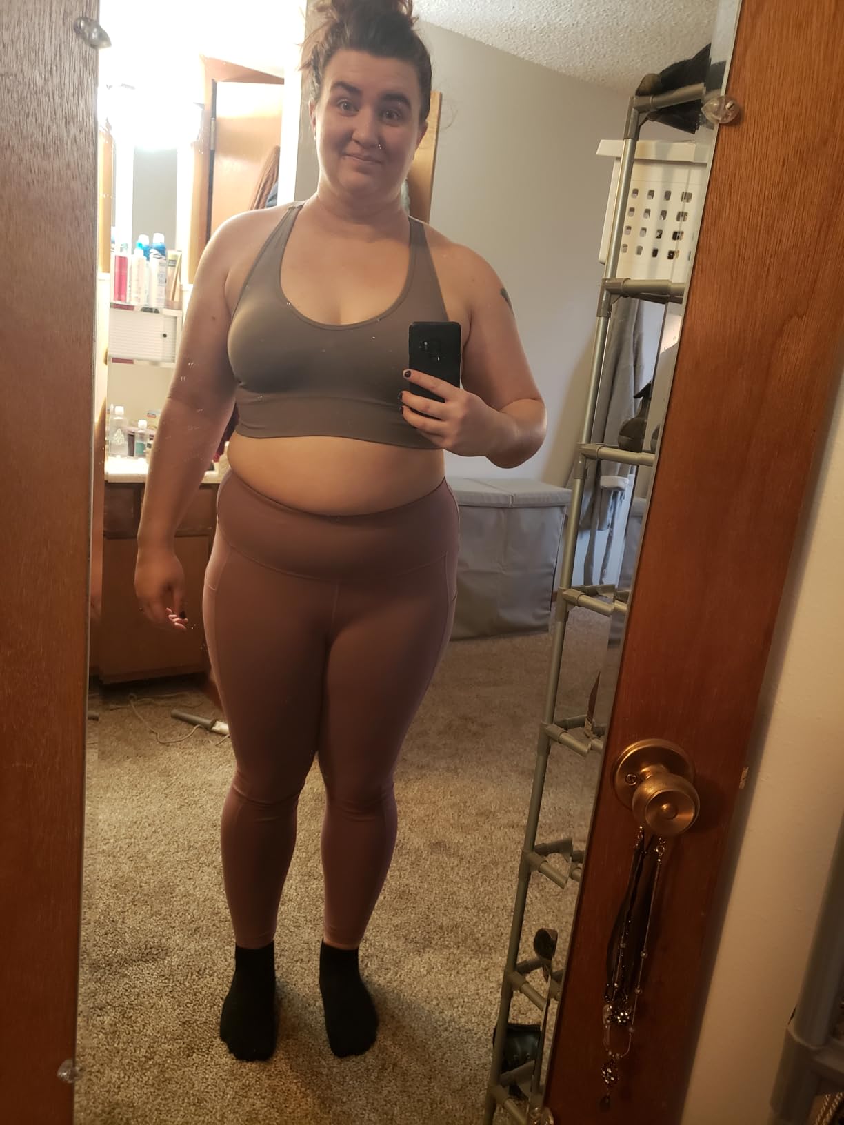 Sports Bra for Women Padded Medium Support Criss Cross Strappy Bras Seamless High Impact Yoga Exercise Athletic Bras customer photo 2