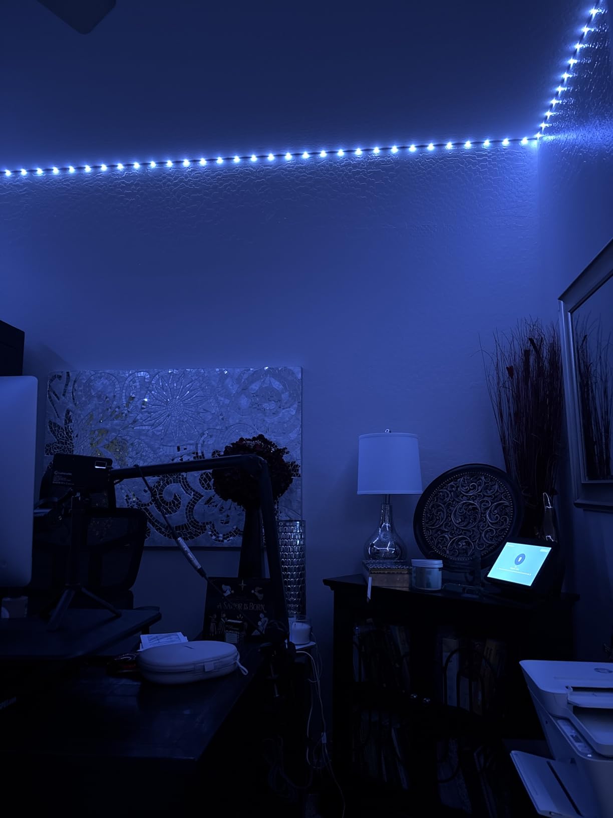 KSIPZE 100ft Led Strip Lights RGB Music Sync Color Changing Led Lights with Smart App Control Remote Led Lights for Bedroom Room Lighting Flexible Home Decor customer photo 2