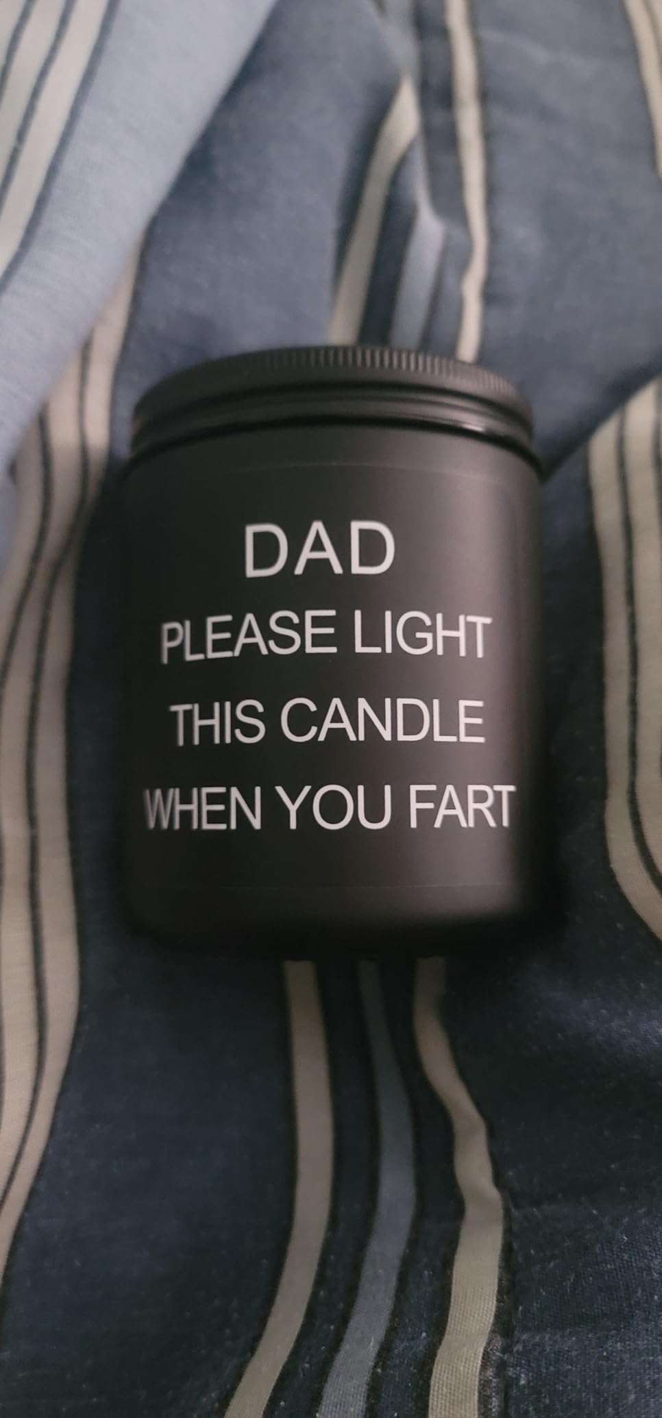 Homsolver Gifts for Dad, Fathers Day Christmas Birthday Dad Gifts from Daughter Son - Sandalwood Scented Candle (7OZ) customer photo 2