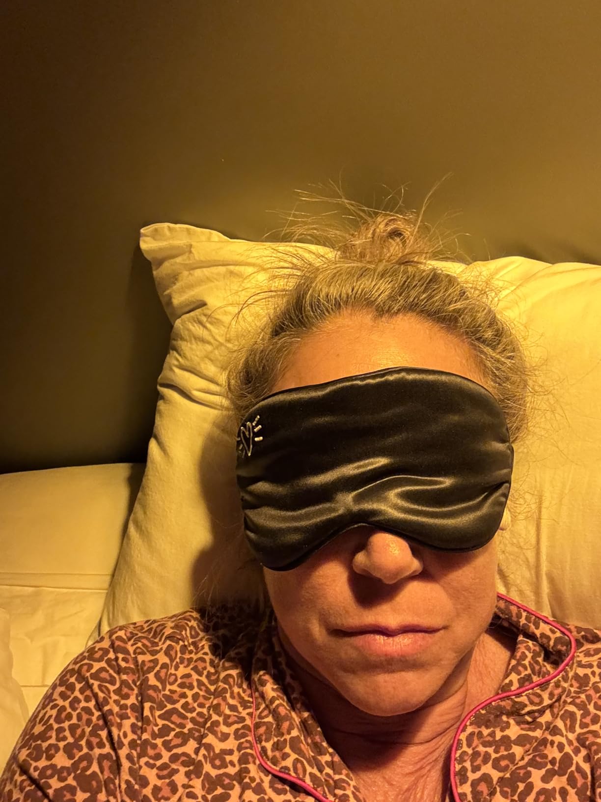 SUNDAYSILKS Adjustable Silk Sleep Mask for Side Sleeper | Cloud-Like Comfort, Weighted for Deep Sleep | Soft Sleep Face Mask for Women & Men, Full Blackout, Cooling Silk Eye Mask for Sleeping customer photo 2