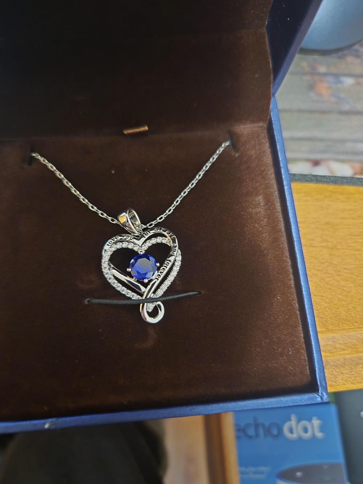 Jewelry for Women Wife Infinity Heart Birthstone I Love You Necklace S925 Anniversary Women Necklaces for Her Wife Birthday Gift Ideas, Birthday Present for Girlfriend Mom Daughter Sterling Silver customer photo 1