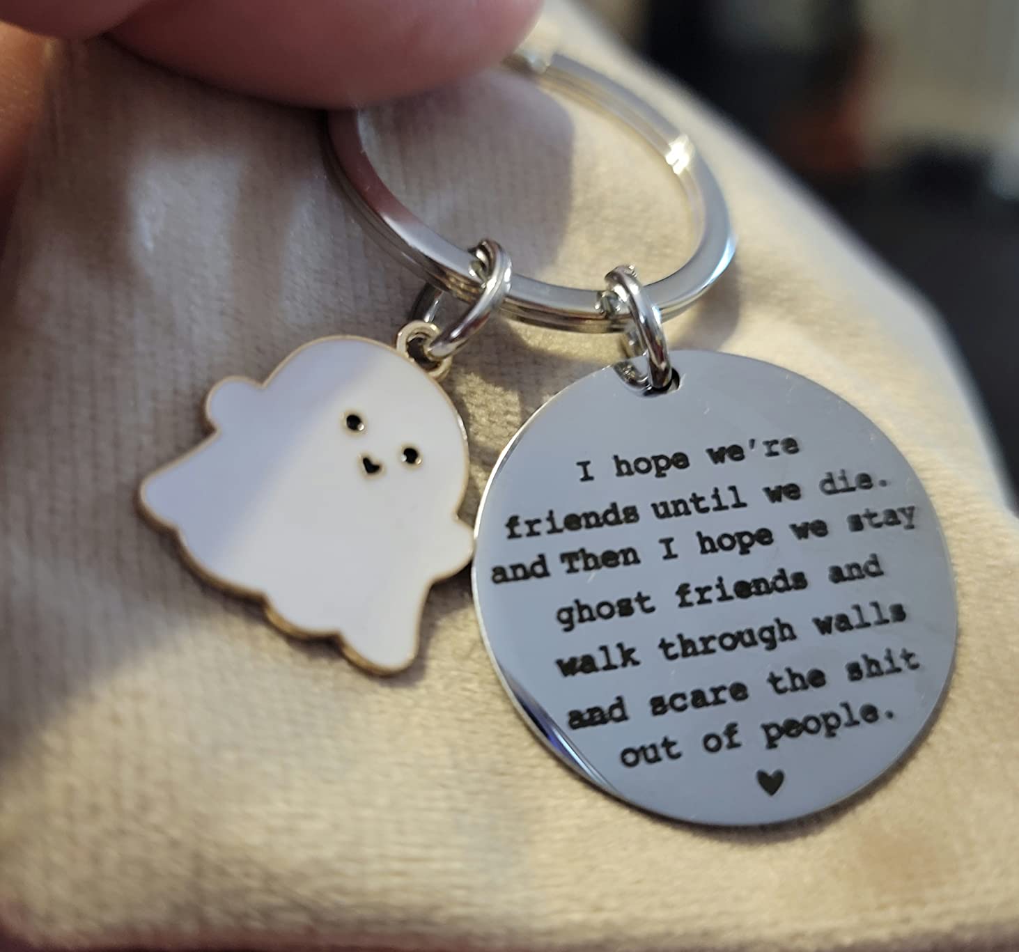 igvean Best Friend Keychains Funny Birthday Gift for Friends Valentine's Day Halloween Christmas Gifts for Best Friend customer photo 2
