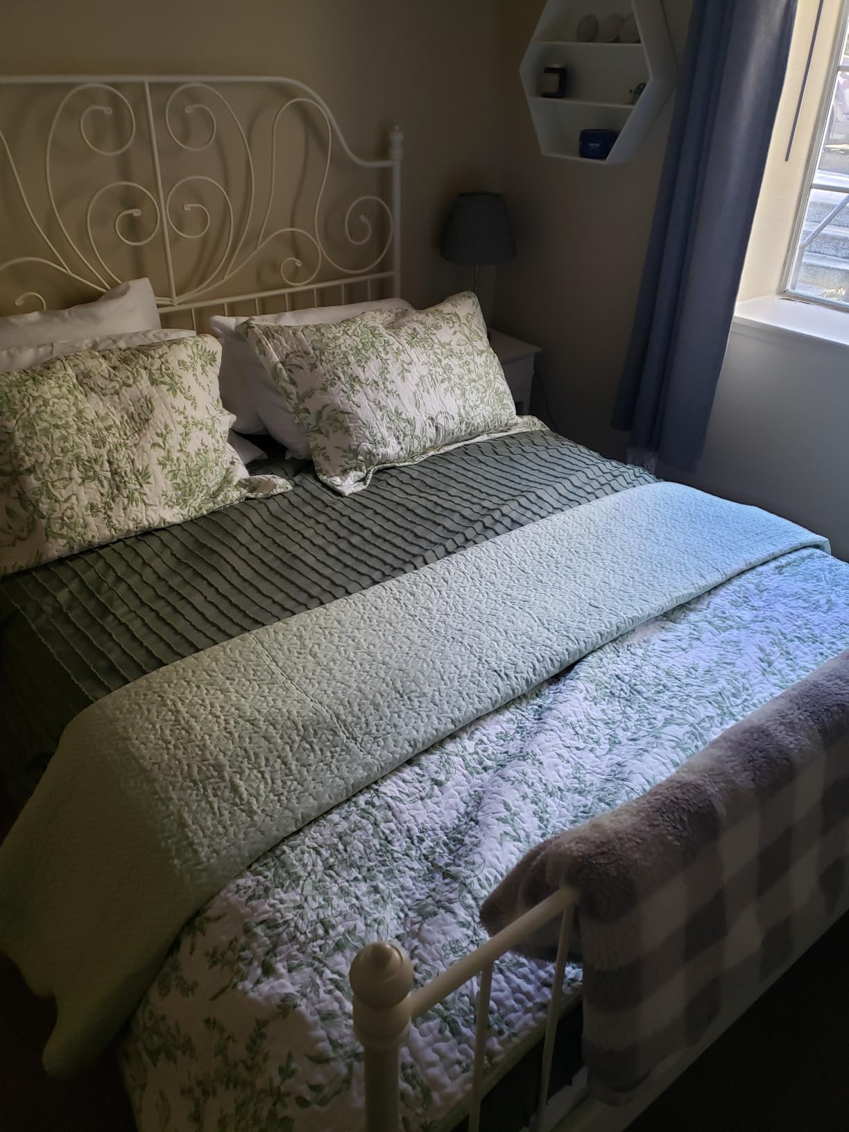 JELLYMONI Duvet Cover Queen Size White - 3PCS Boho Striped Duvet Cover Set Polyester Tufted Bohemian Textured Comforter Cover 90×90in with Corner Ties & Zipper and 2 Pillowcases customer photo 1
