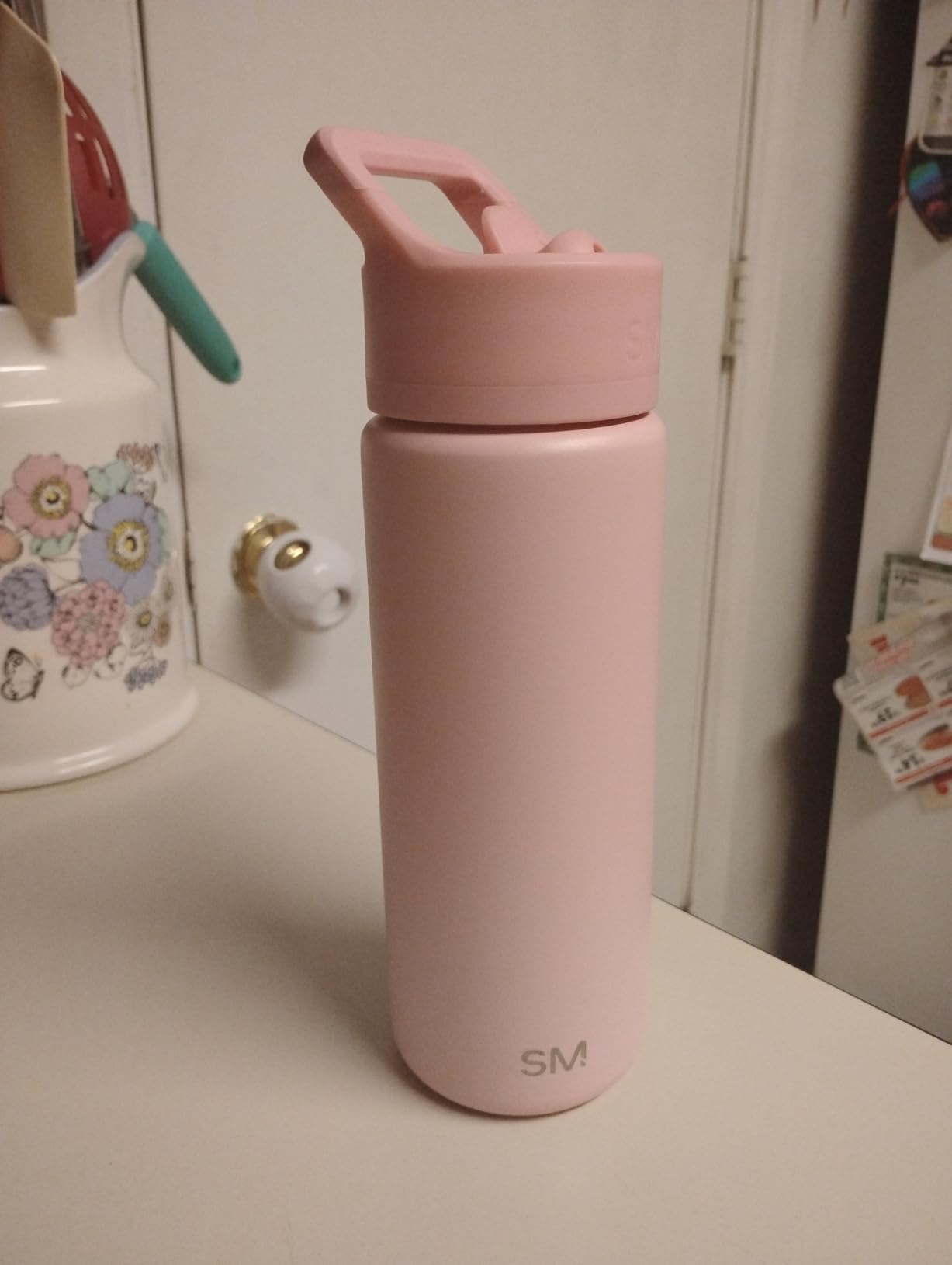 Simple Modern Water Bottle with Straw Lid Vacuum Insulated Stainless Steel Metal Cup Bottles | Reusable Leak Proof BPA-Free Flask for Gym, Travel, Sports | Summit Collection | 22oz, Almond Birch customer photo 1