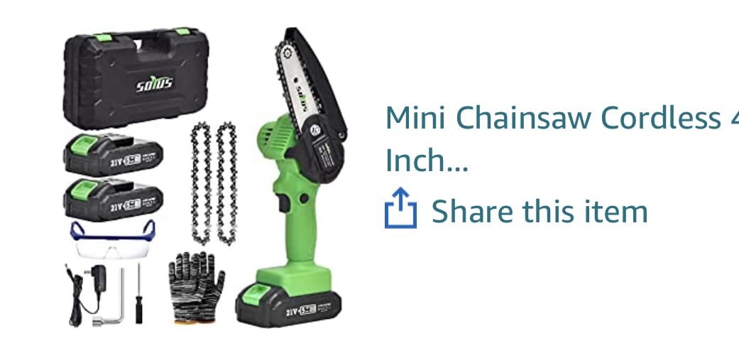 SOYUS 40V 16-Inch Brushless Cordless Chainsaw with Battery and Charger, Battery Operated Chainsaw with Auto-Tension & Auto-Lubrication for Wood Cutting & Tree Trimming, 2x4.0Ah Batteries Included customer photo 2