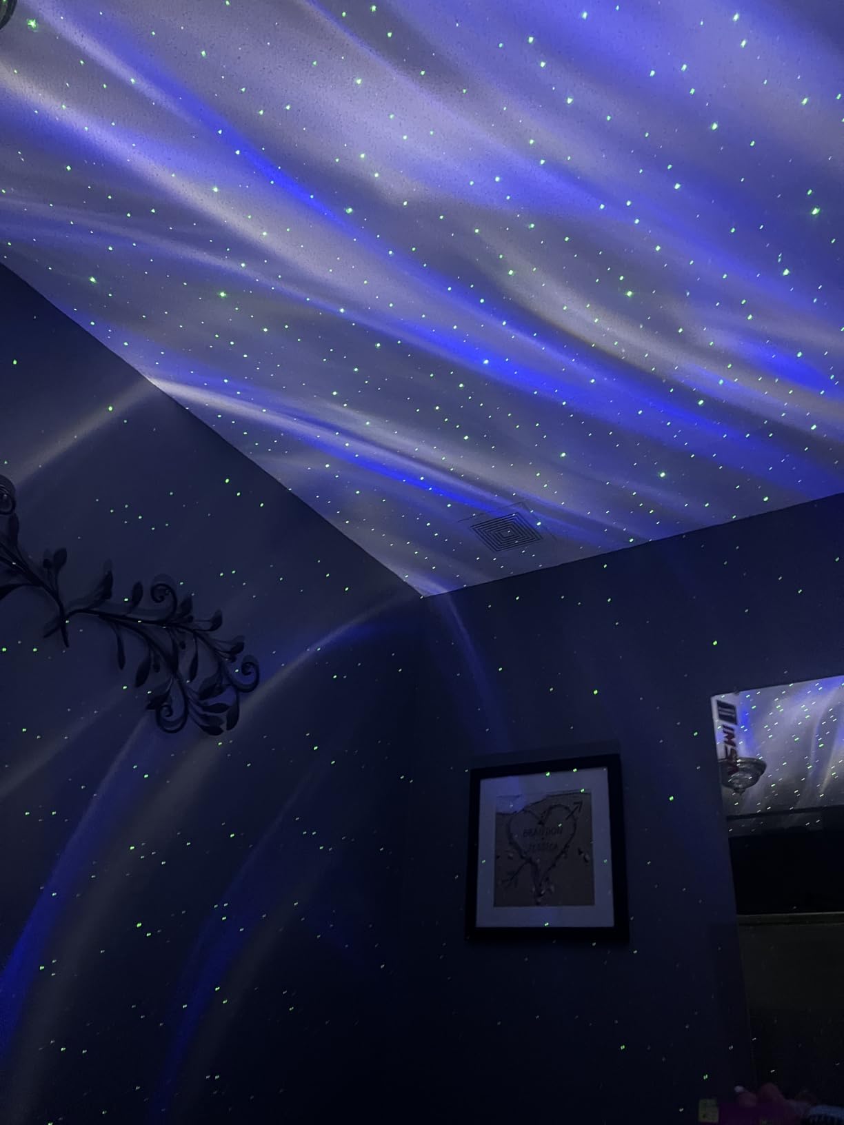 Northern Galaxy Light Aurora Projector with 33 Light Effects, LED Star Projector for Bedroom Nebula Lamp, Remote Control, White Noises, Bluetooth Speaker for Parties customer photo 2