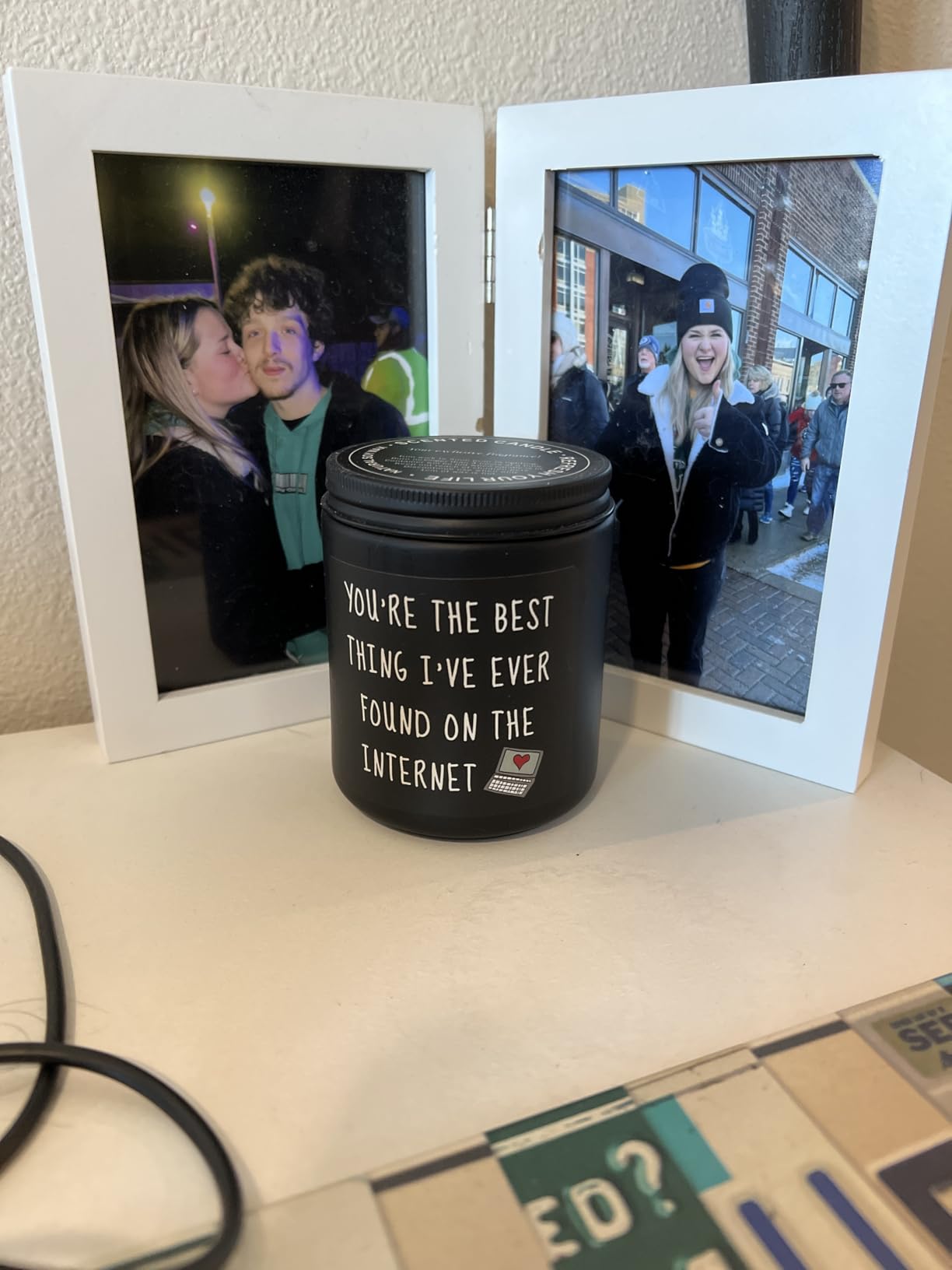 Homsolver Gifts for Boyfriend, Him, Husband, Men, Funny Anniversary Birthday Christmas Valentines Romantic Gifts for Him, Boyfriend, Black Cedar Juniper Sandalwood Candle customer photo 1