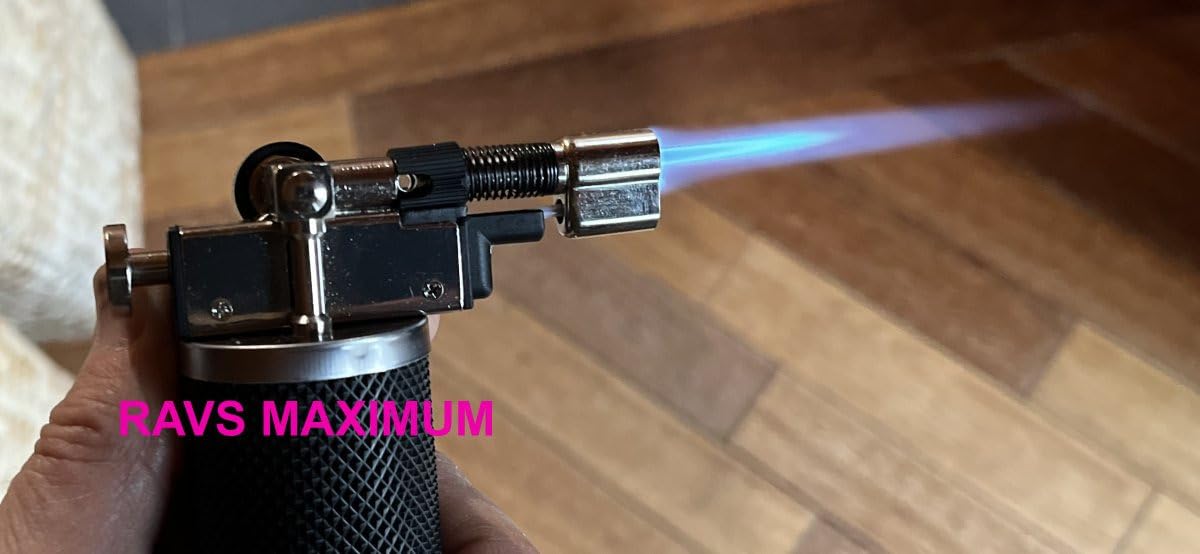 RAVS Butane Torch Lighter, DUAL Flame Mode Kitchen Torch, Refillable Cooking Torch Gun, Creme Brulee Torch Lighter, Blow Torch for Cooking, Welding, Mini Torch Soldering Torch customer photo 2