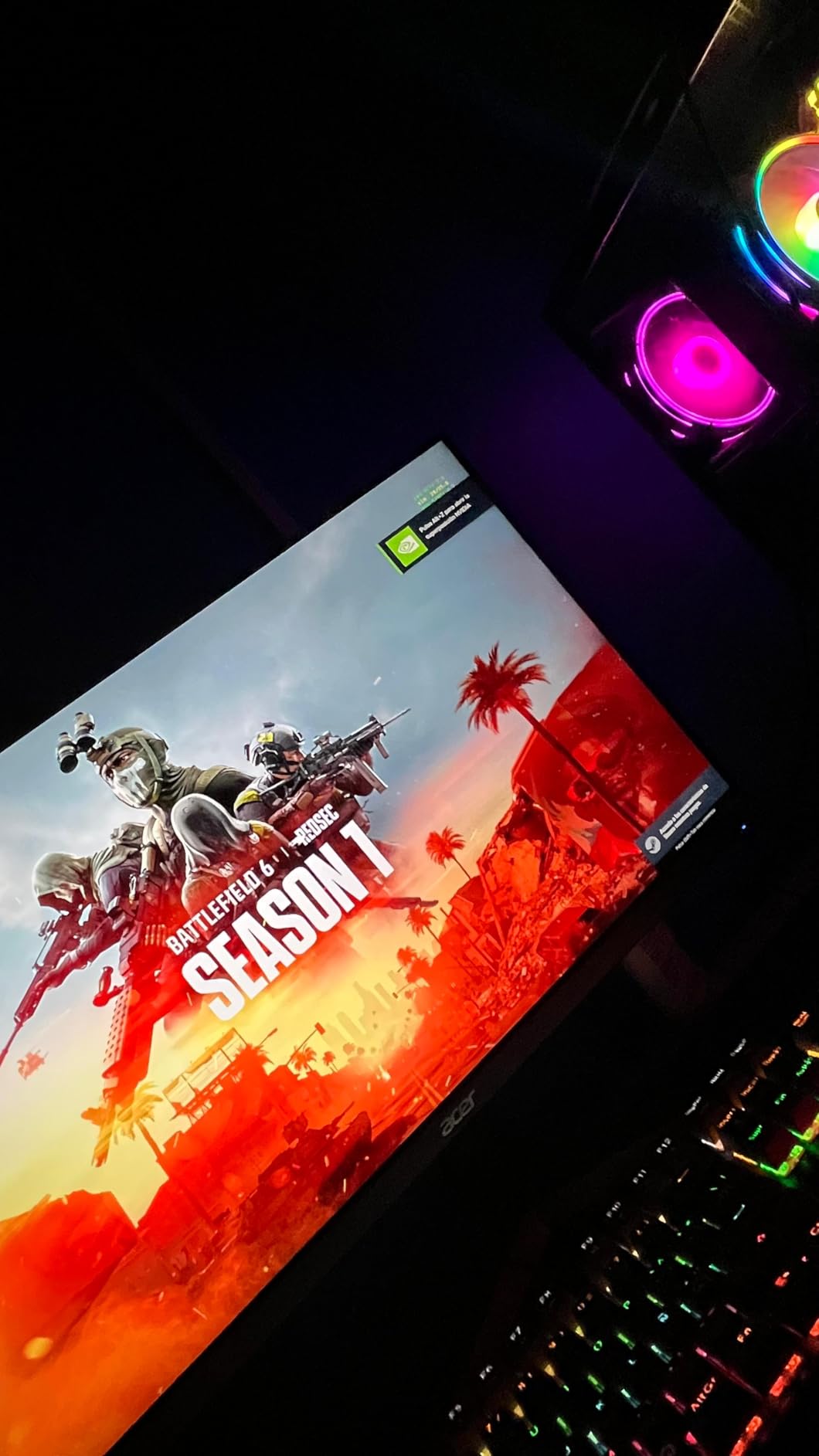 Acer Nitro KG241Y Sbiip 23.8 inch Full HD VA Gaming Monitor, AMD FreeSync Premium, 165Hz Refresh Rate, 1ms VRB, ZeroFrame Design customer photo 2
