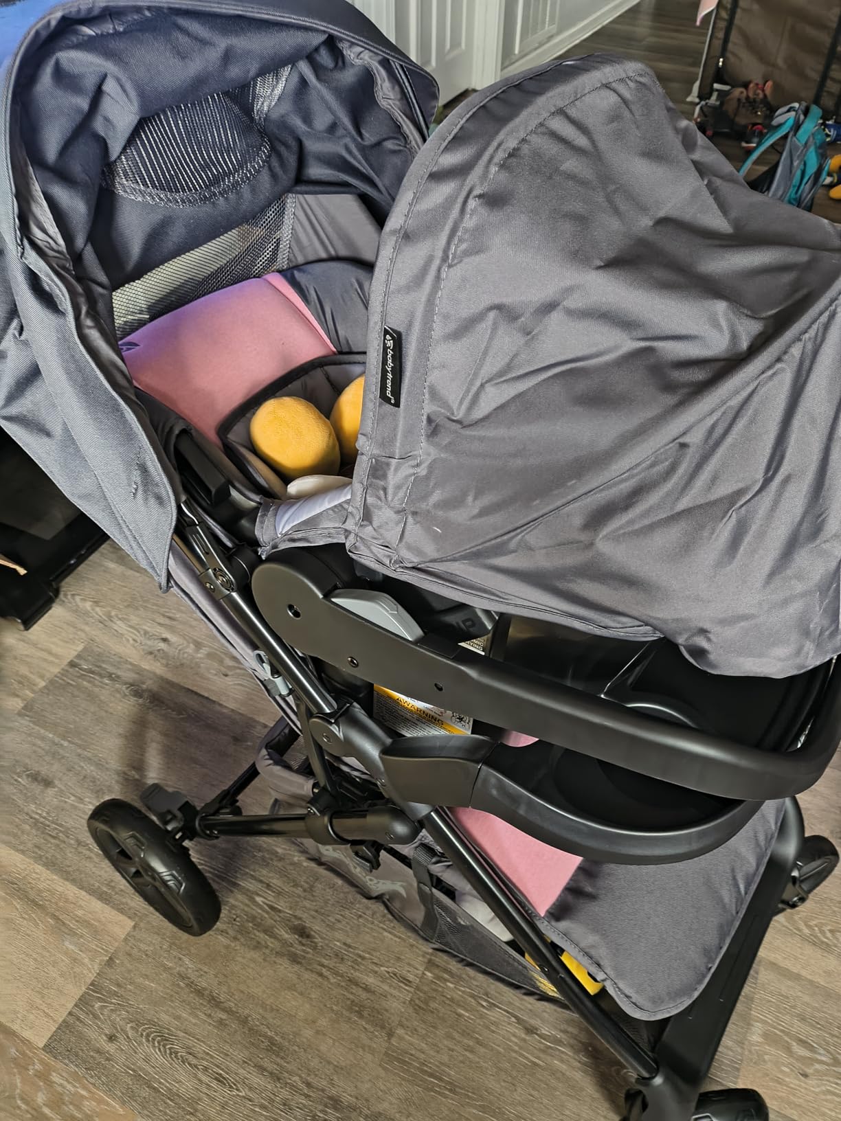 Baby Trend Passport Cargo Stroller Travel System with EZ-Lift Plus Infant Car Seat, Grey Bamboo customer photo 2