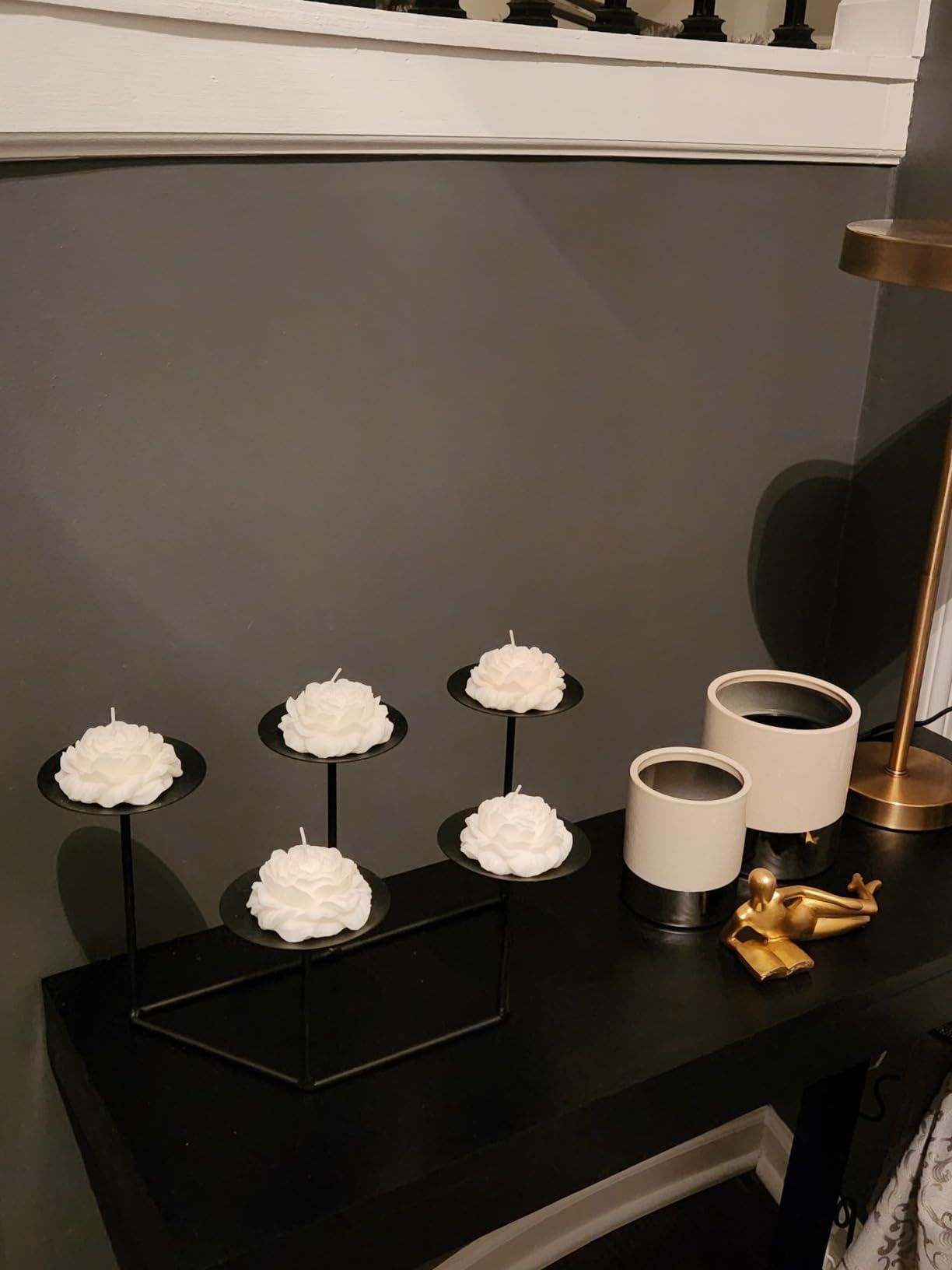 Roowest 3 Pcs Flower Shape Trendy Candles Floral Shaped Aesthetic Candle Soy Wax Handmade Minimalism Decorative for Home Spa Yoga Decor Art Gift customer photo 1