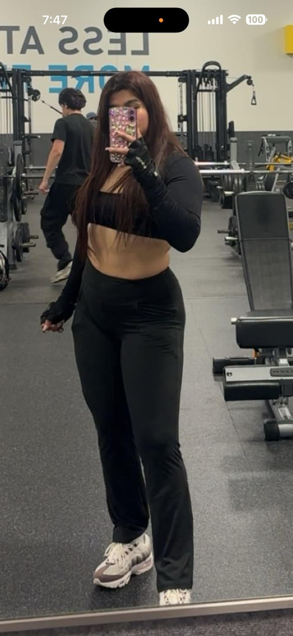 Flare Leggings, Crossover Yoga Pants with Tummy Control, High-Waisted and Wide Leg customer photo 1