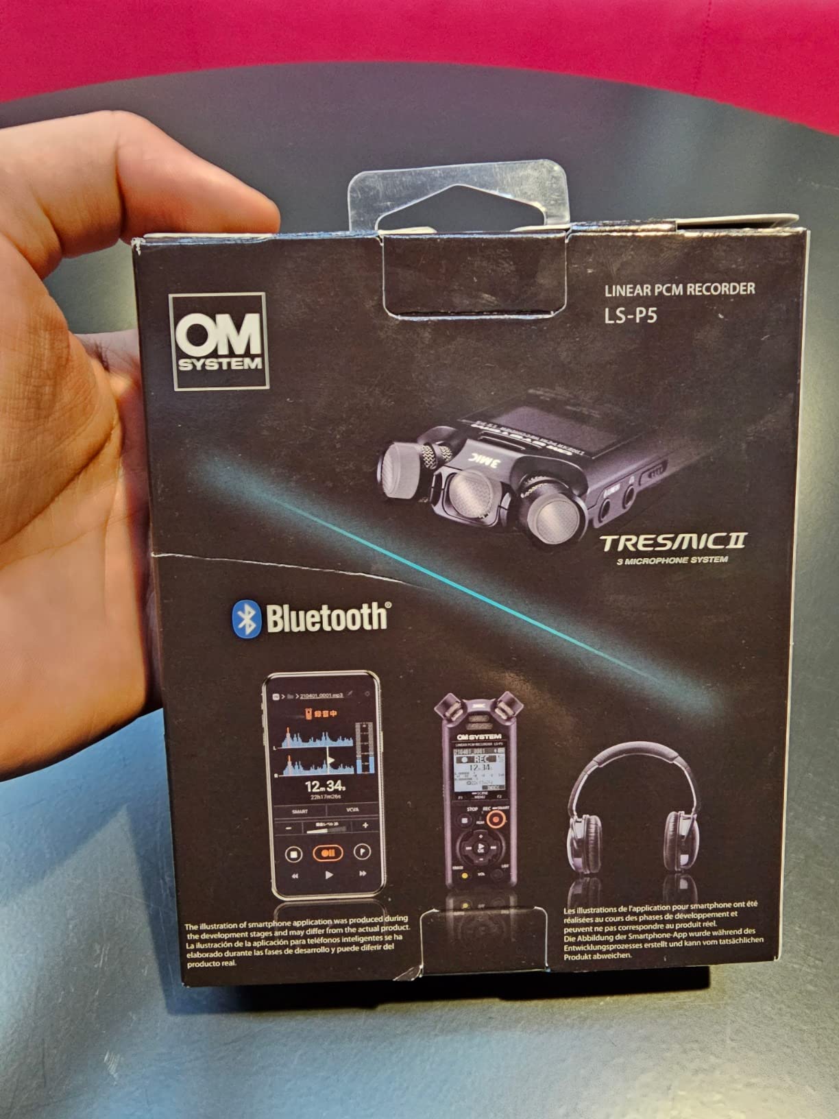 OM SYSTEM Olympus LS-P5 PCM Recorder with tresmic 3-Microphone, Bluetooth, Composite USB Microphone Mode, High Resolution Sound, Low-Cut Filter, 16GB Built-in Memory customer photo 2