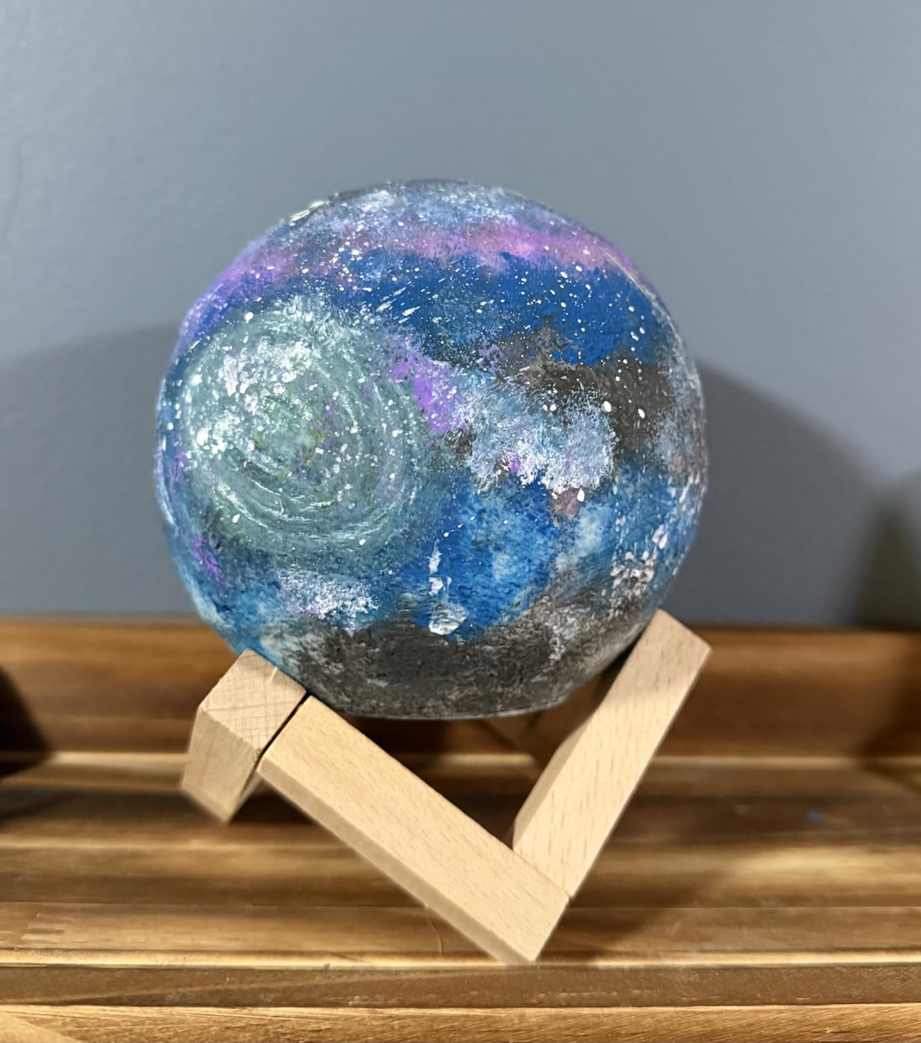 Paint Your Own Moon Lamp Kit, Cool Gifts DIY 3D Moon Night Light, Arts and Crafts for Kids Ages 8-12, Space Art Supplies Craft Kits, Girls Boys Birthday Easter Gifts for Kids Ages 3 4 5 6 7 8-12+ customer photo 1