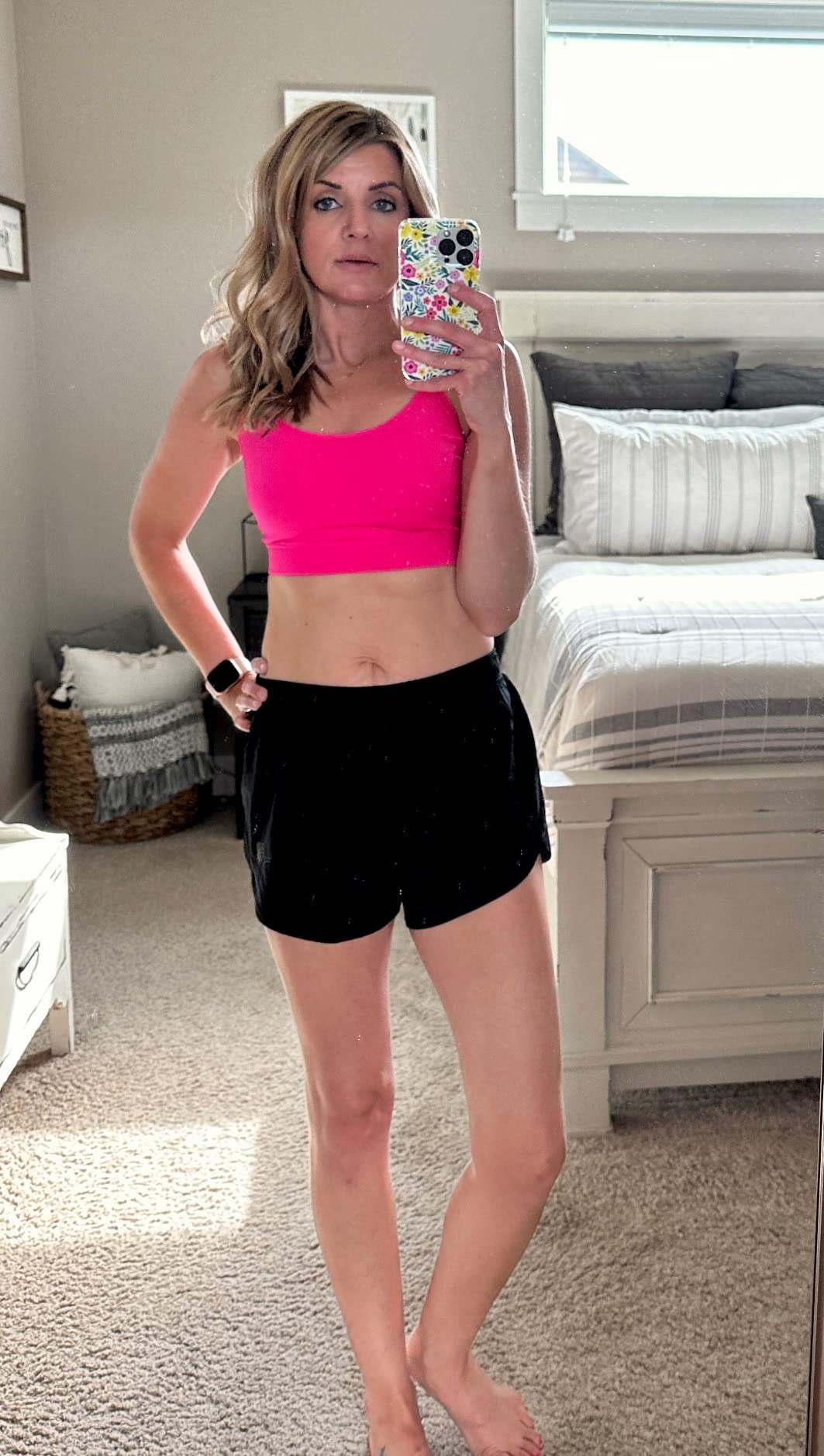 Women's Padded Comfy Sports Bra - Active Sculpt Strappy Back customer photo 1