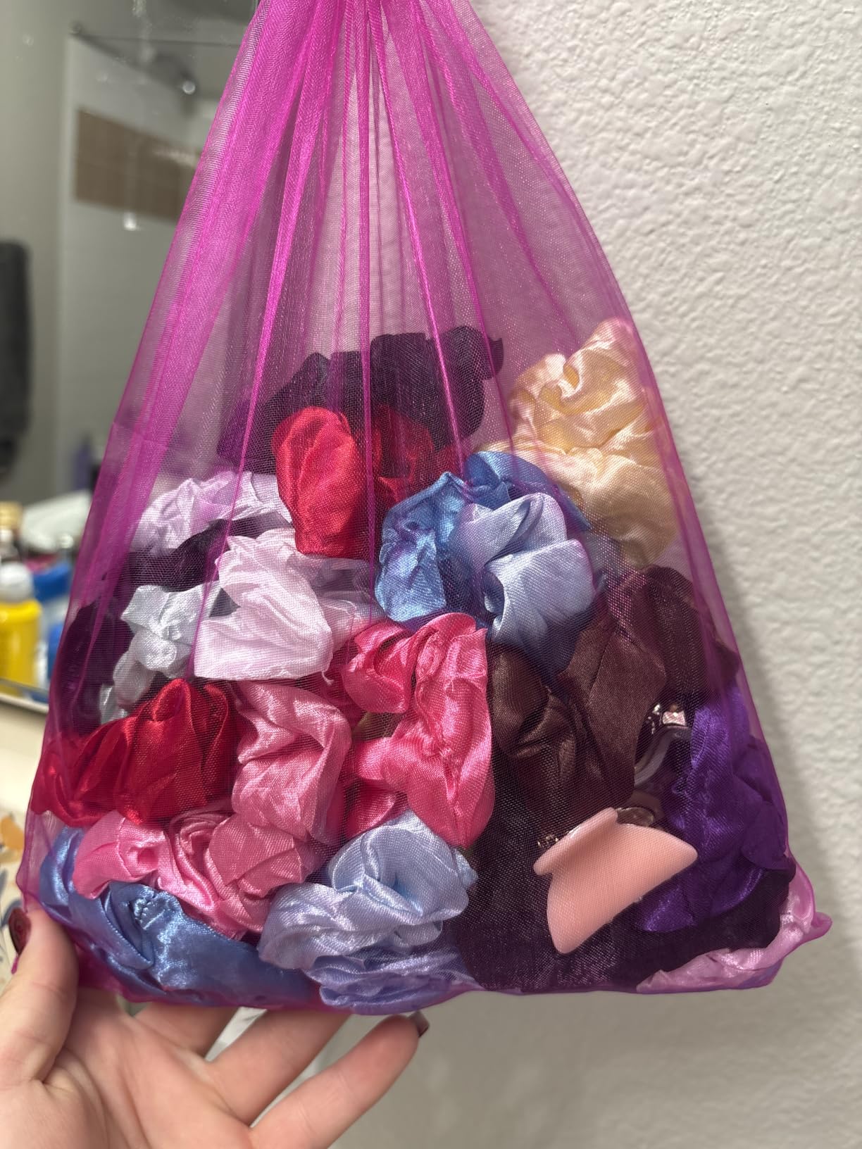 Satin Scrunchies for Women & Girls - 60 Pack Silk Scrunchies for Curly Hair customer photo 2