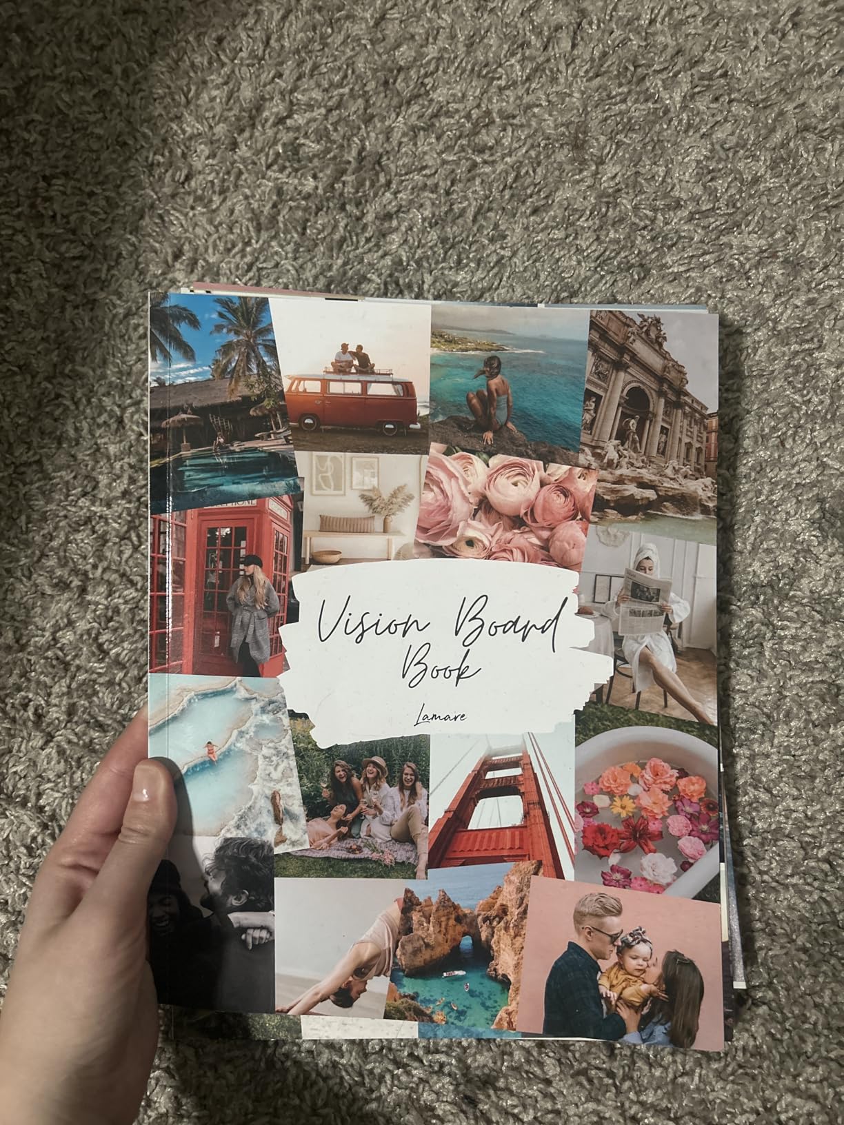 Lamare Vision Board Book - 1000+ Aesthetic Vision Board Images & Motivational Quotes, Vision Board Supplies, Vision Board Kit, Collage Book for Manifestation, Self Care & Goal Setting customer photo 2