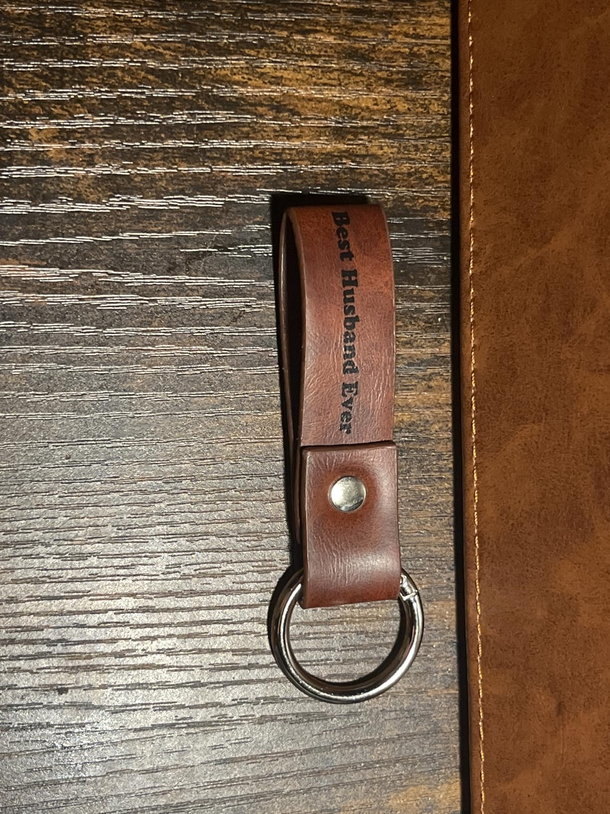 Gifts for Him Husband Men, Best Husband Ever PU Leather Valet Tray and Keychain, Anniversary Easter Birthday Gifts Ideas for Husband Him Boyfriend Who Has Everything from Wife customer photo 1